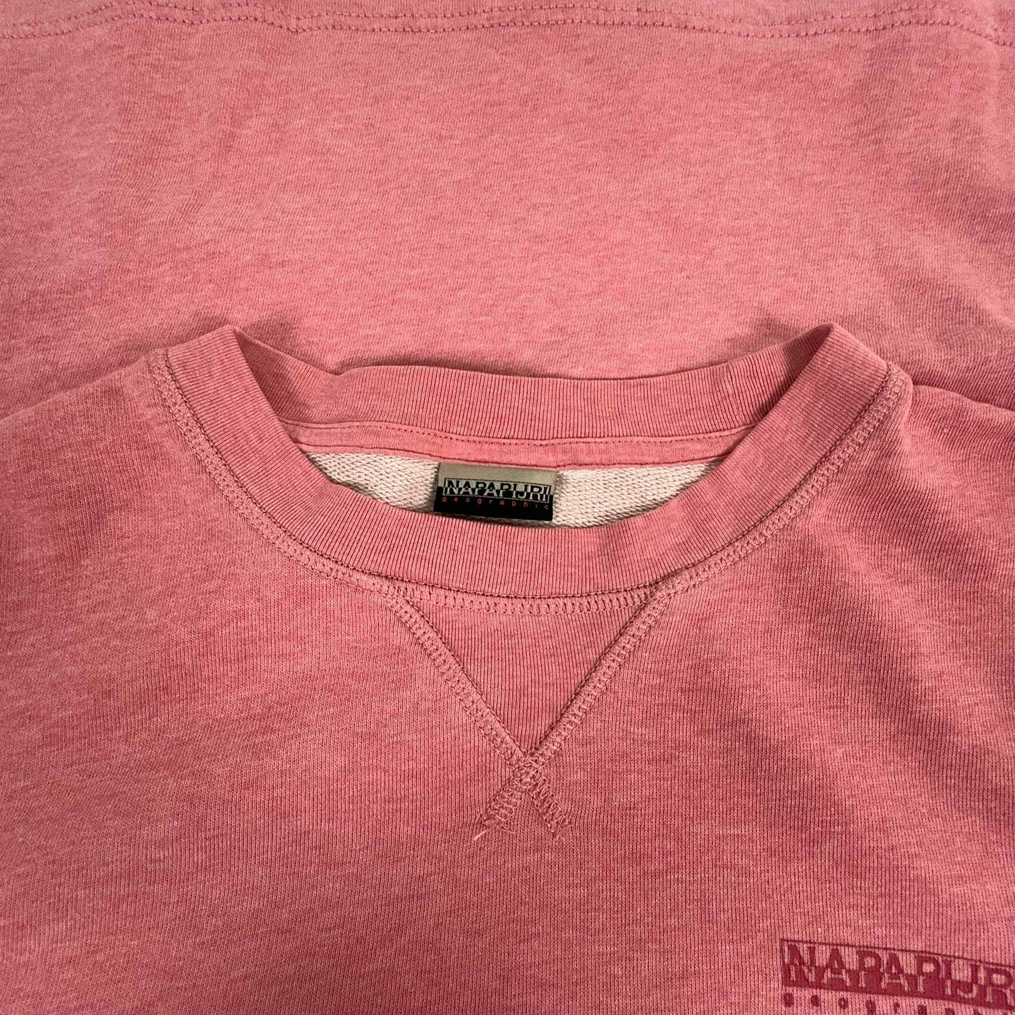 Napapijri Light Pink Crewneck Sweatshirt - Size L Men