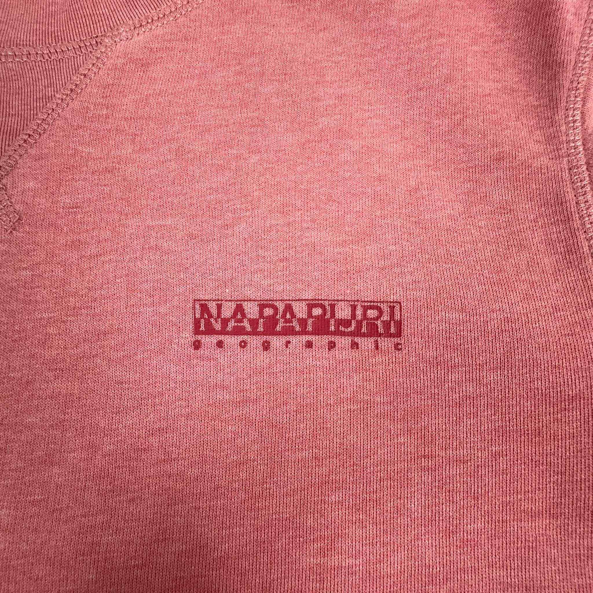 Napapijri Light Pink Crewneck Sweatshirt - Size L Men