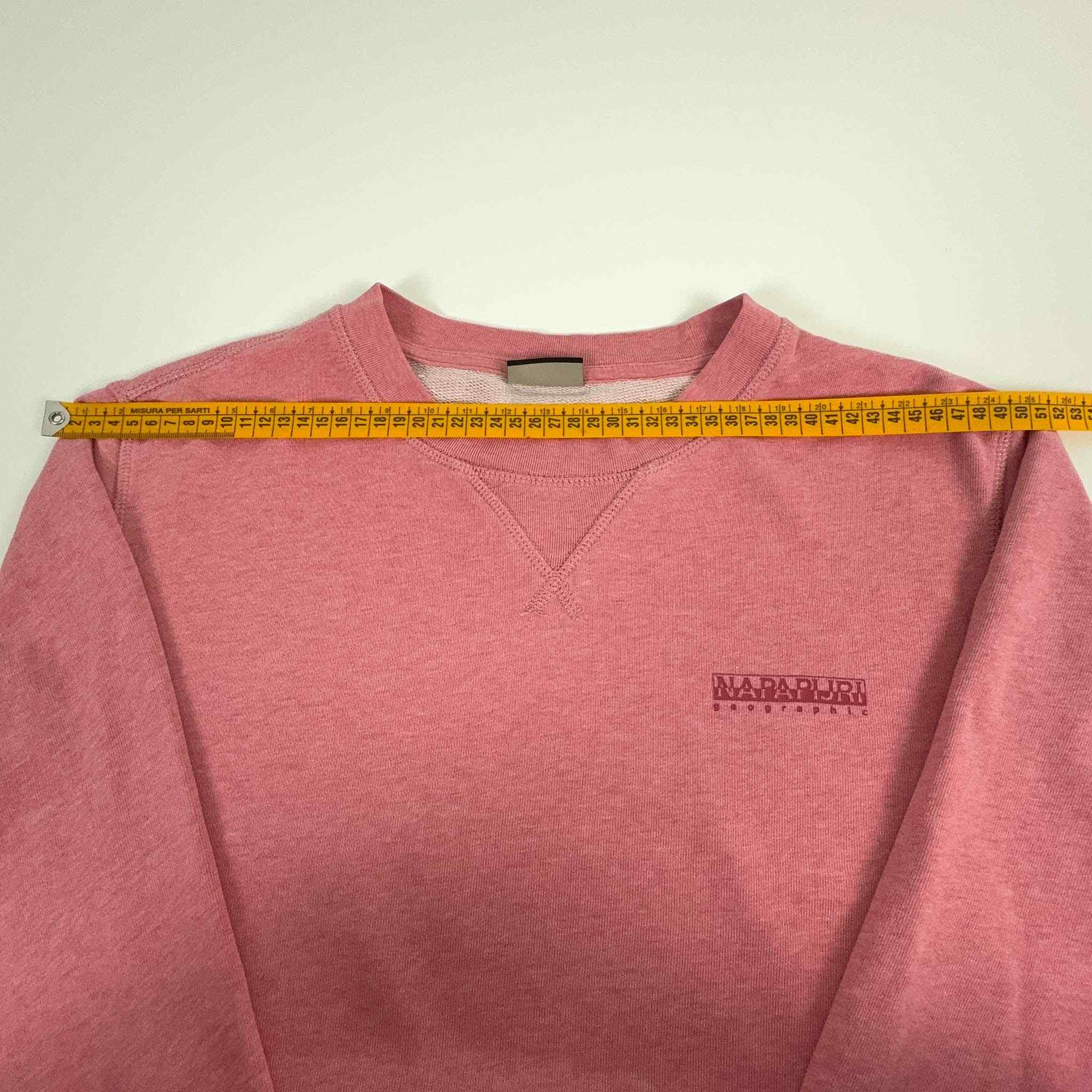 Napapijri Light Pink Crewneck Sweatshirt - Size L Men