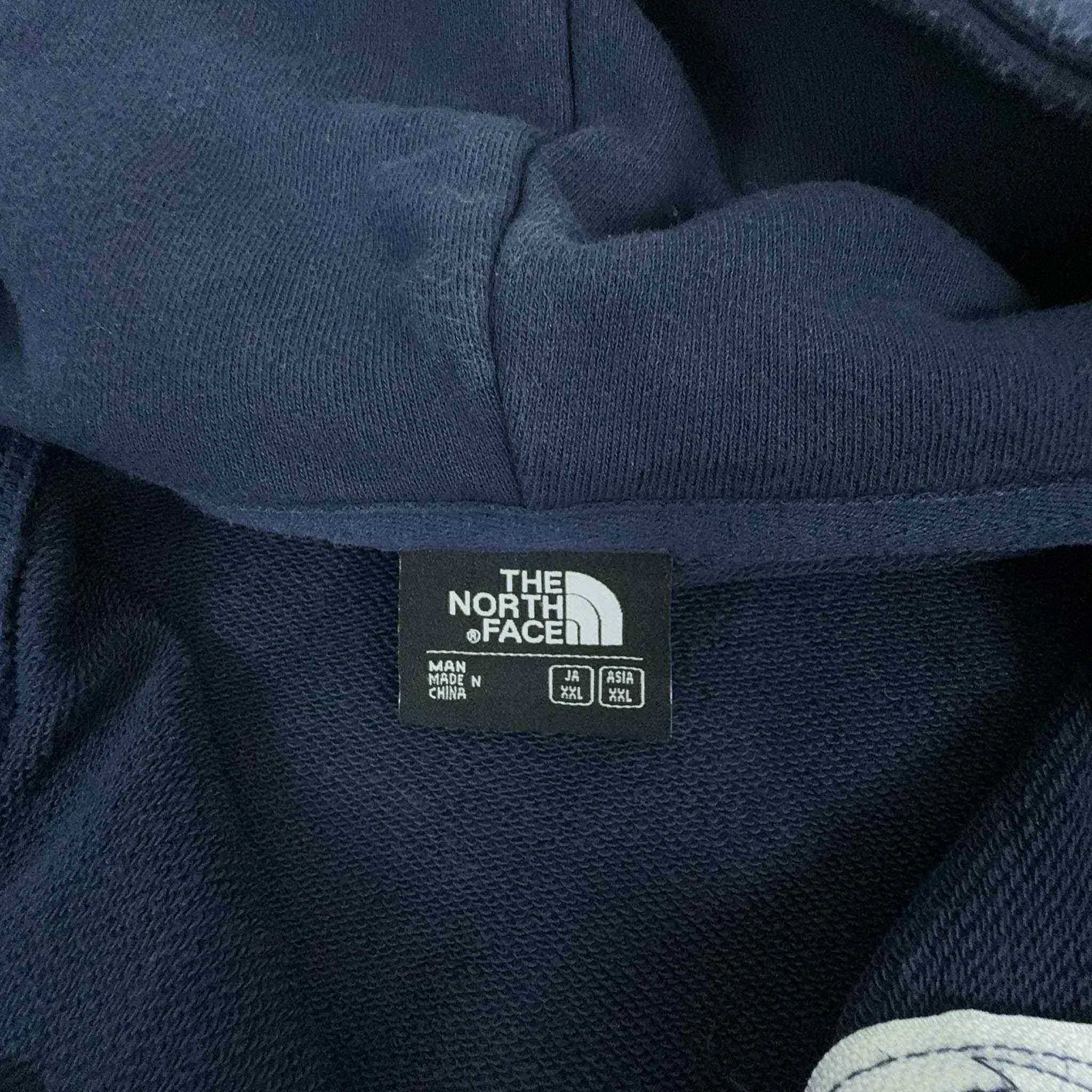 The North Face Dark Blue Zip Up Sweatshirt - Size L