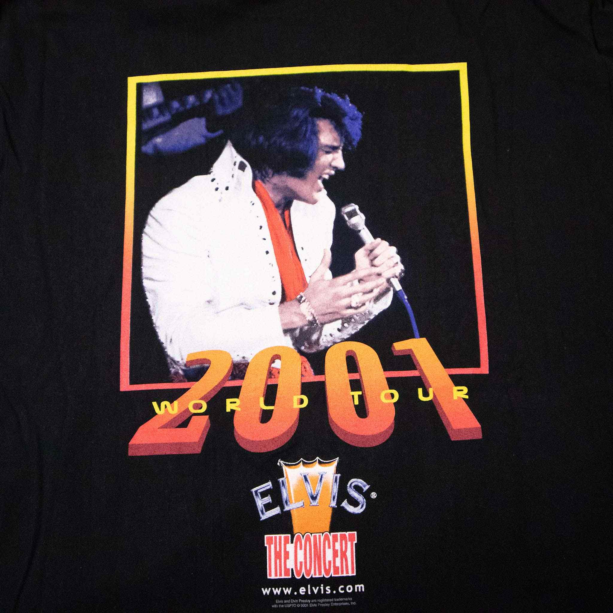 T shirt Elvis Presley 2001 Tour Vintage - Taglia XL