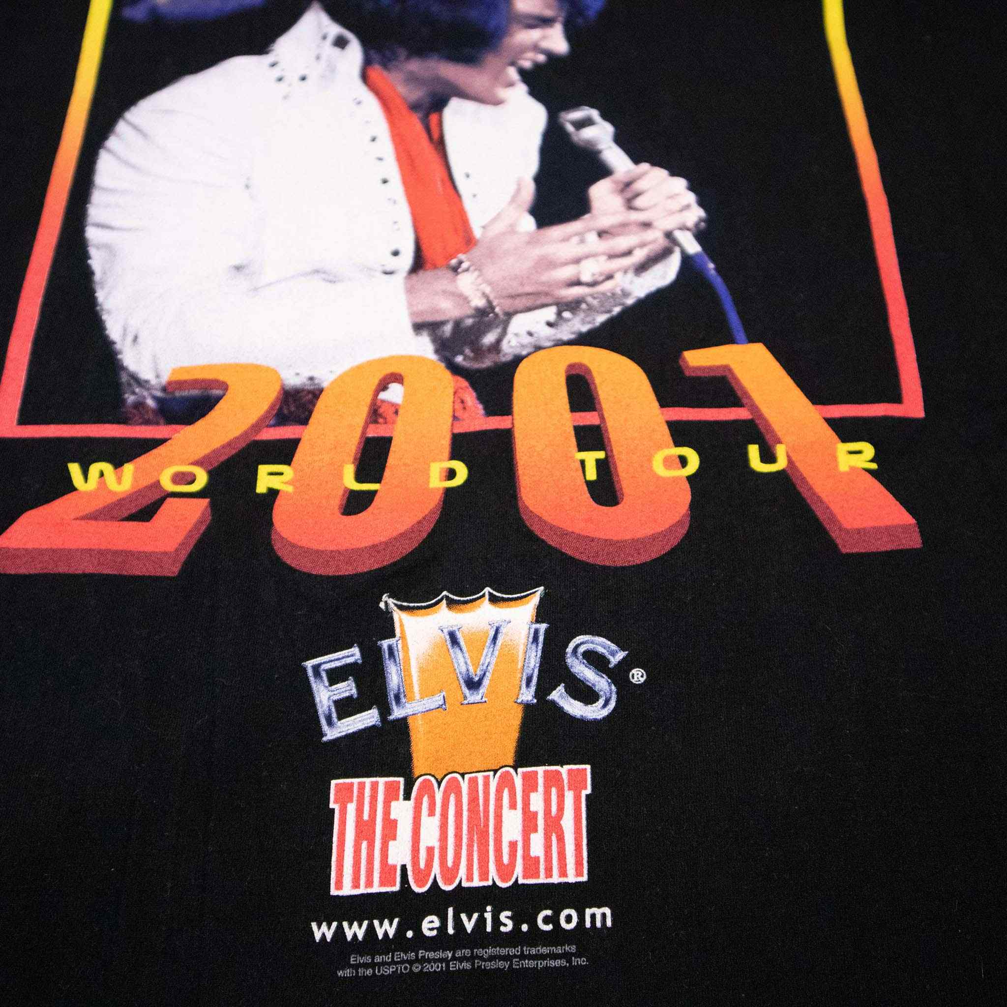 T shirt Elvis Presley 2001 Tour Vintage - Taglia XL