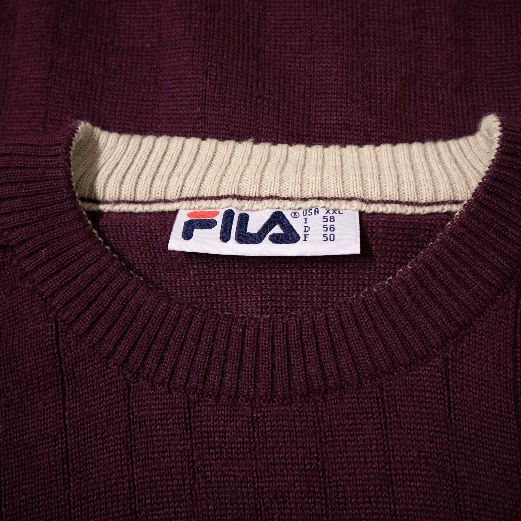 Fila Vintage wool blend sweater - Size XXL