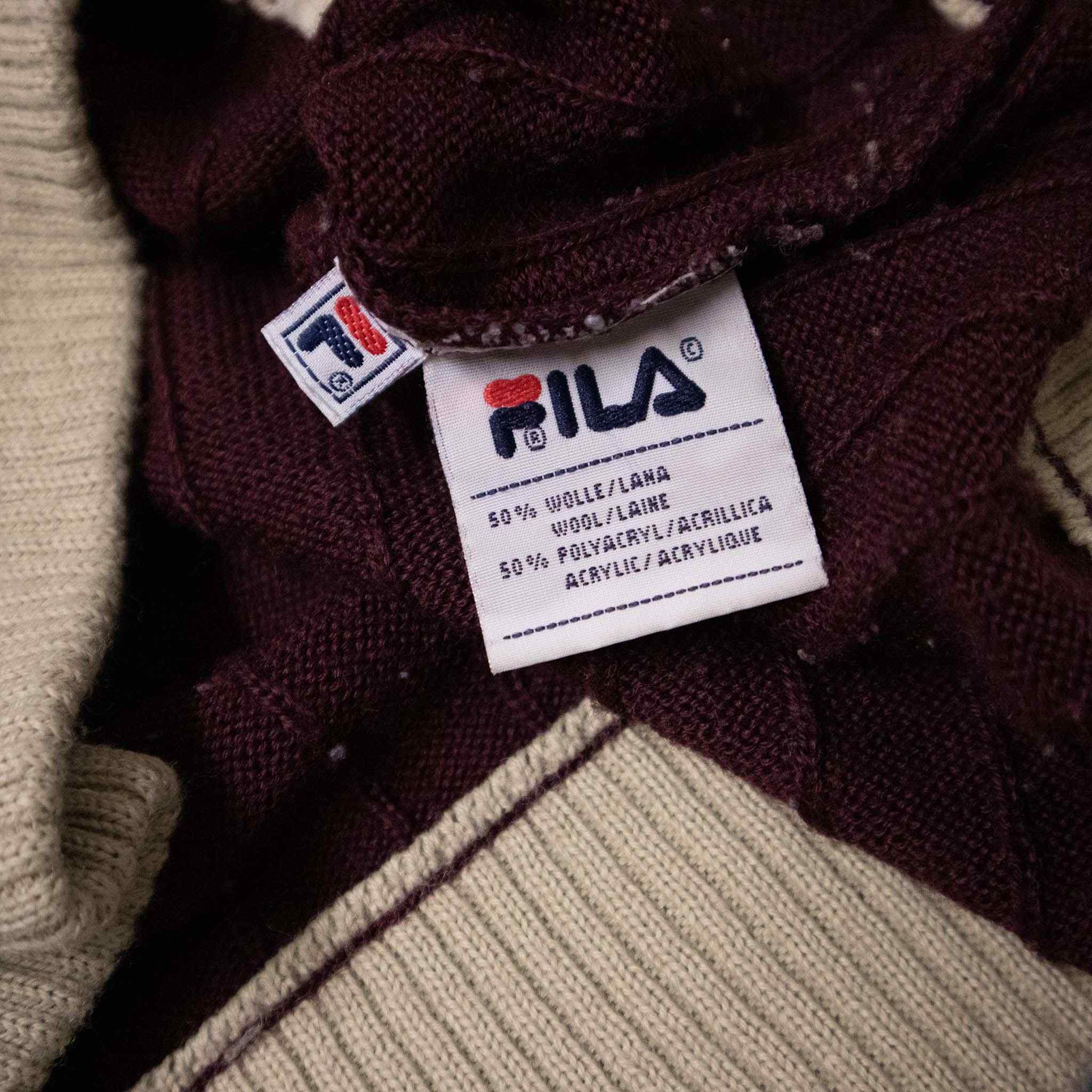 Fila Vintage wool blend sweater - Size XXL