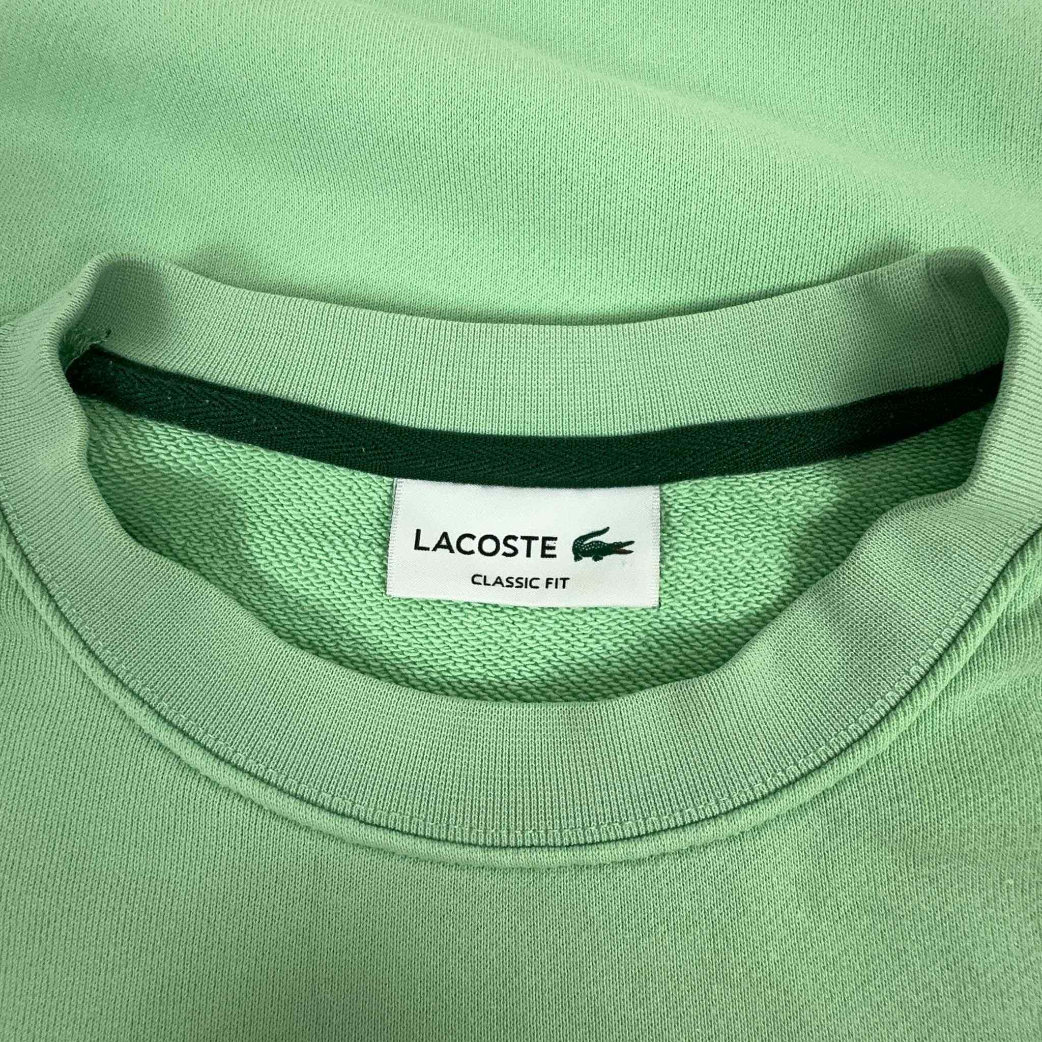 Felpa Lacoste verde menta - Taglia L uomo