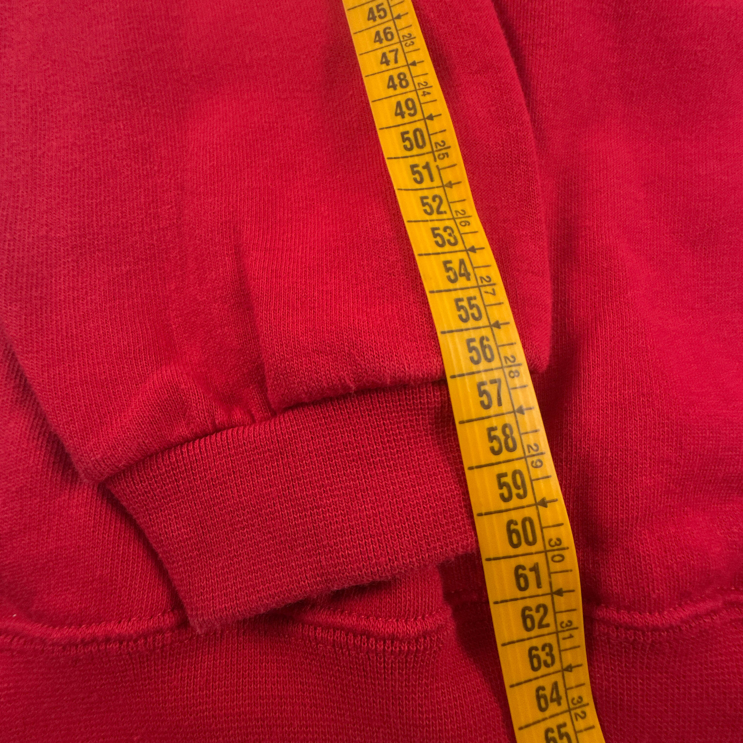 Felpa Champion Vintage rossa e grigia quarter zip anni 90 00 - Taglia L uomo