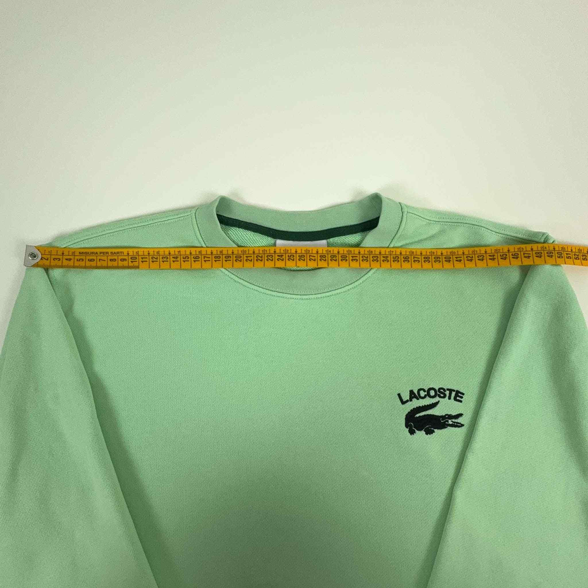 Felpa Lacoste verde menta - Taglia L uomo