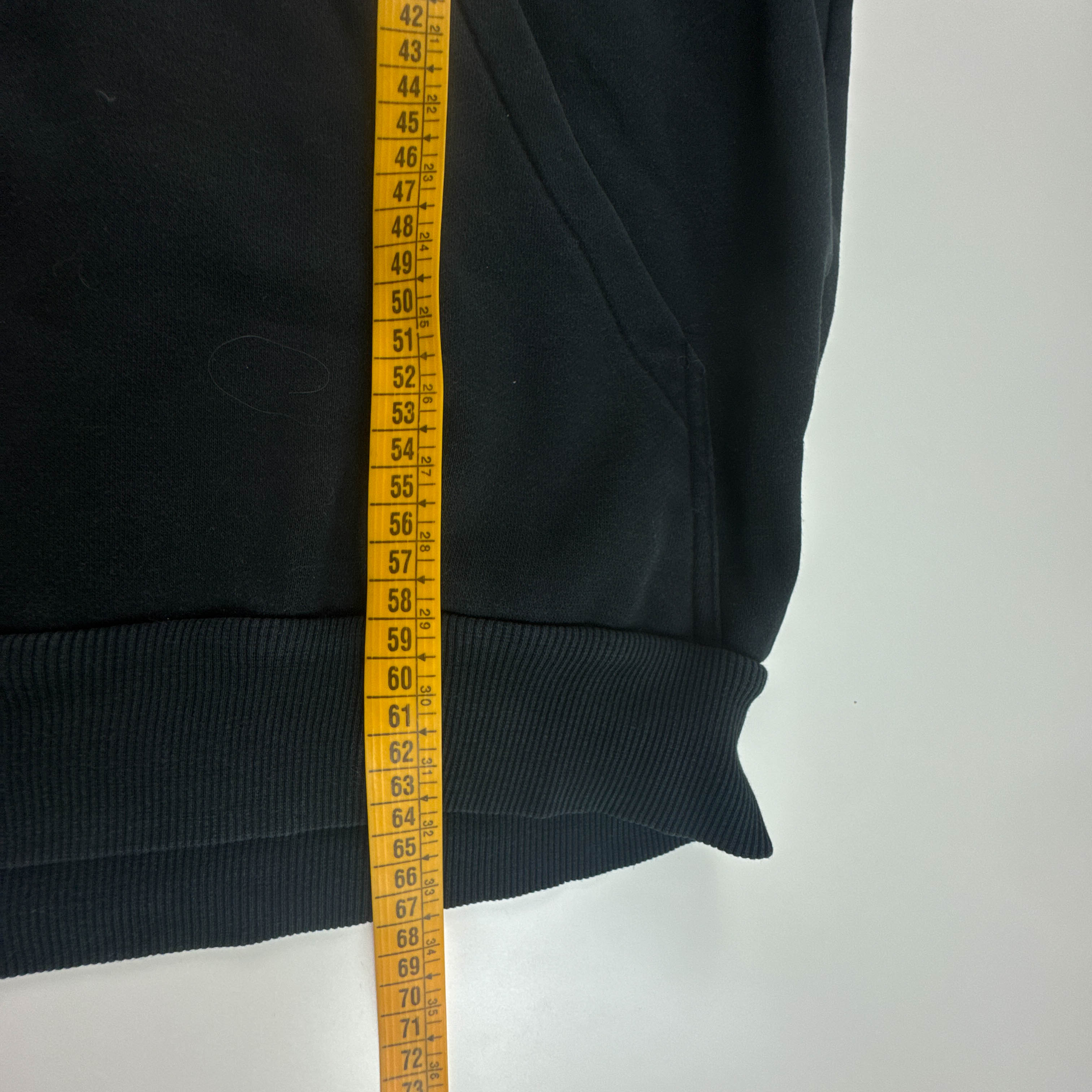 Felpa Nike Vintage nera con stampa frontale e cappuccio anni 90 00 - Taglia M/L uomo