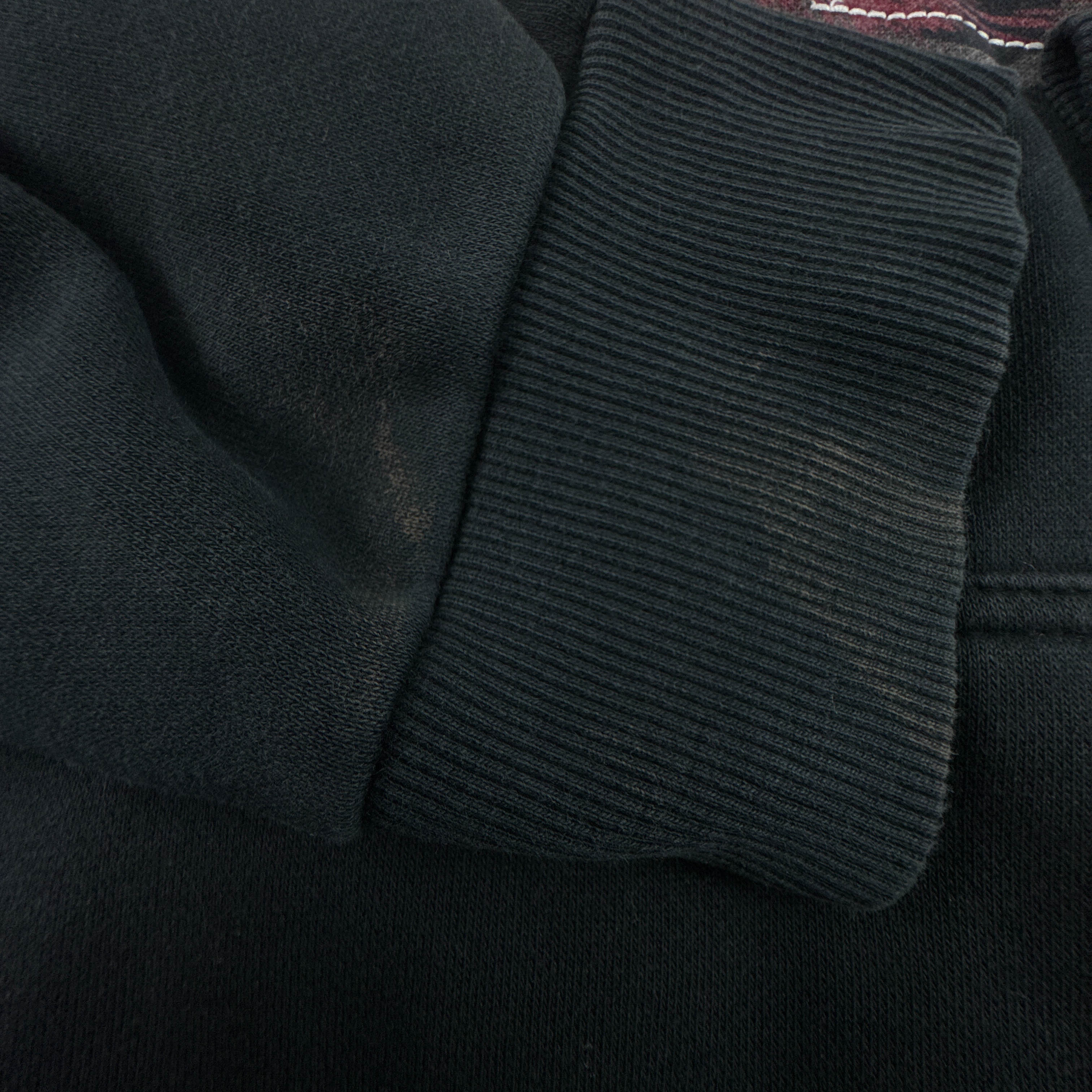 Felpa Nike Vintage nera con stampa frontale e cappuccio anni 90 00 - Taglia M/L uomo
