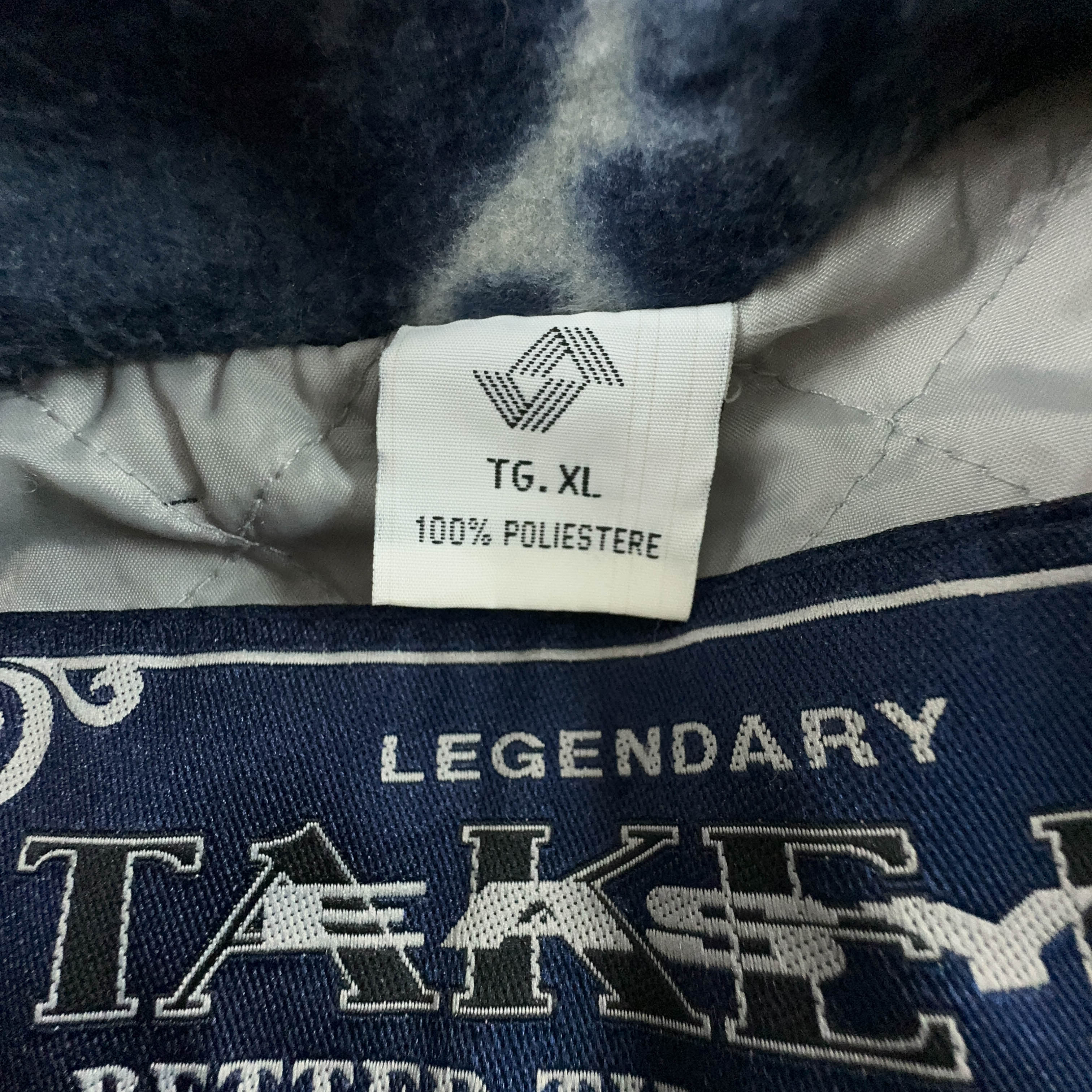 Vintage Blue and Beige Pile with 80's Buttons - Size XL/XXL Men