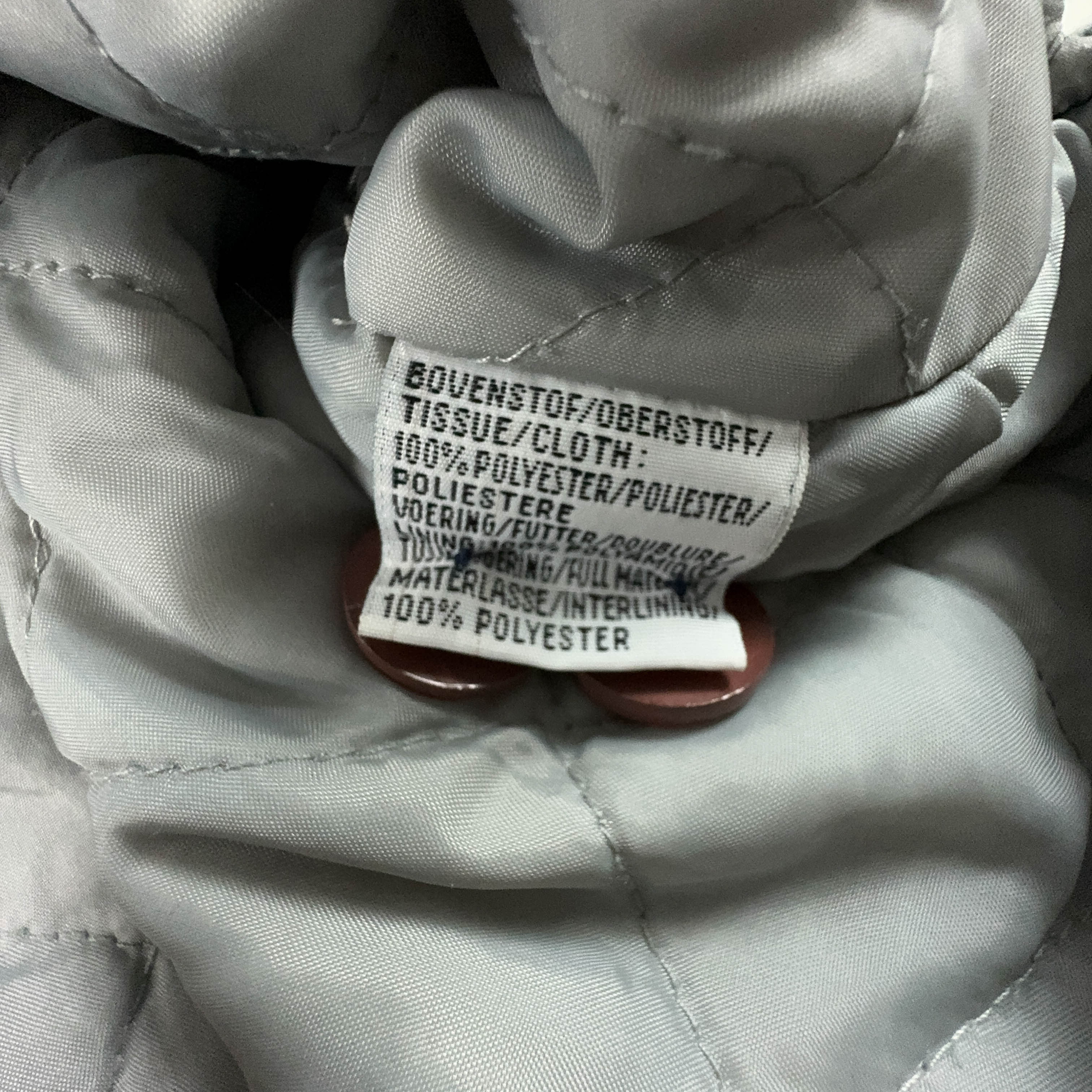 Vintage Blue and Beige Pile with 80's Buttons - Size XL/XXL Men