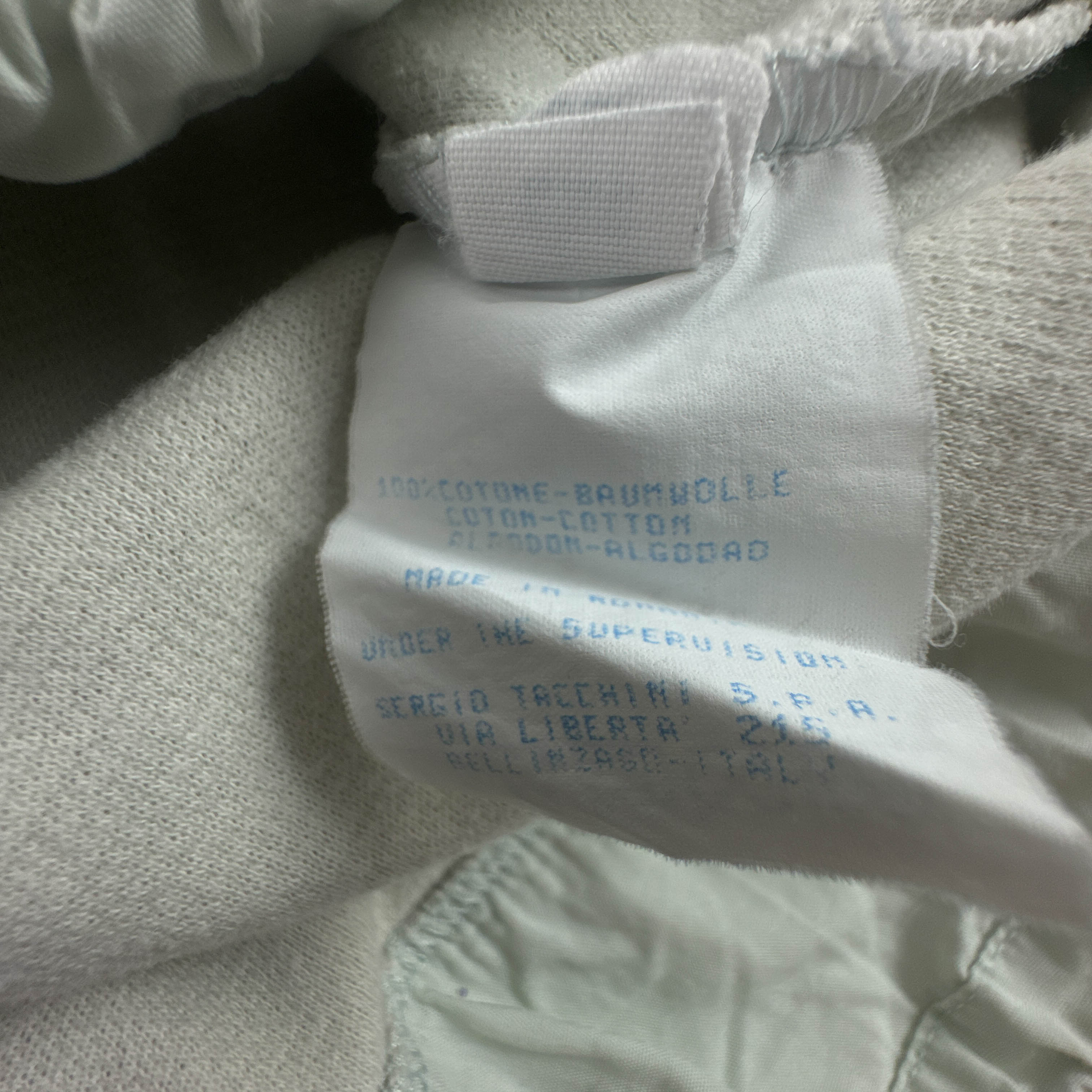 Felpa Sergio Tacchini Vintage bianco panna quarter zip anni 90 00 - Taglia L/XL uomo