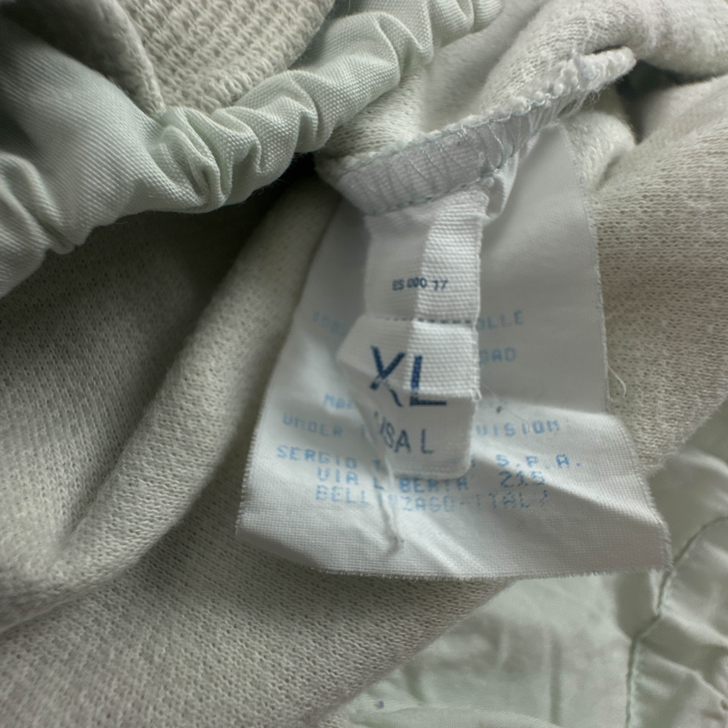 Felpa Sergio Tacchini Vintage bianco panna quarter zip anni 90 00 - Taglia L/XL uomo
