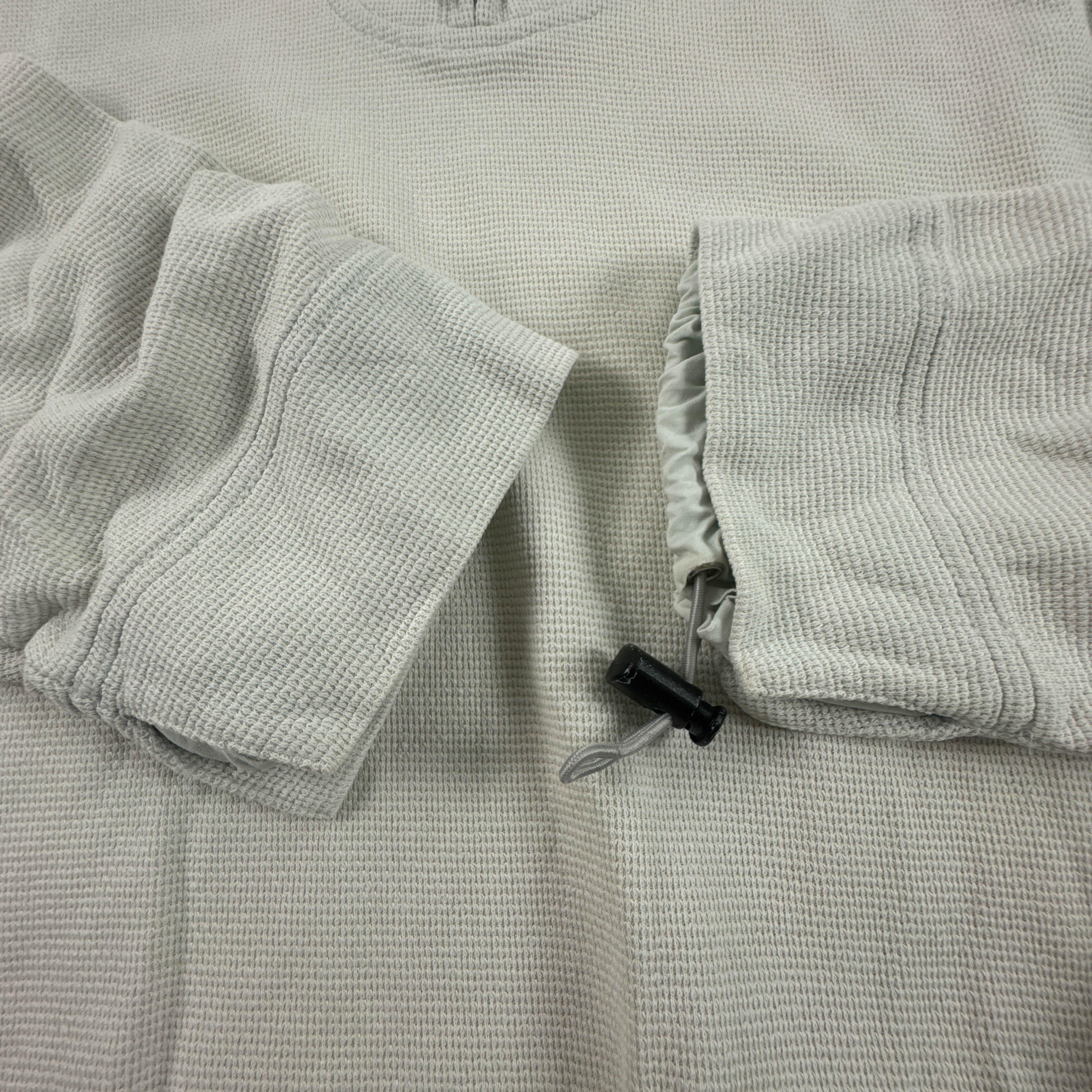 Felpa Sergio Tacchini Vintage bianco panna quarter zip anni 90 00 - Taglia L/XL uomo
