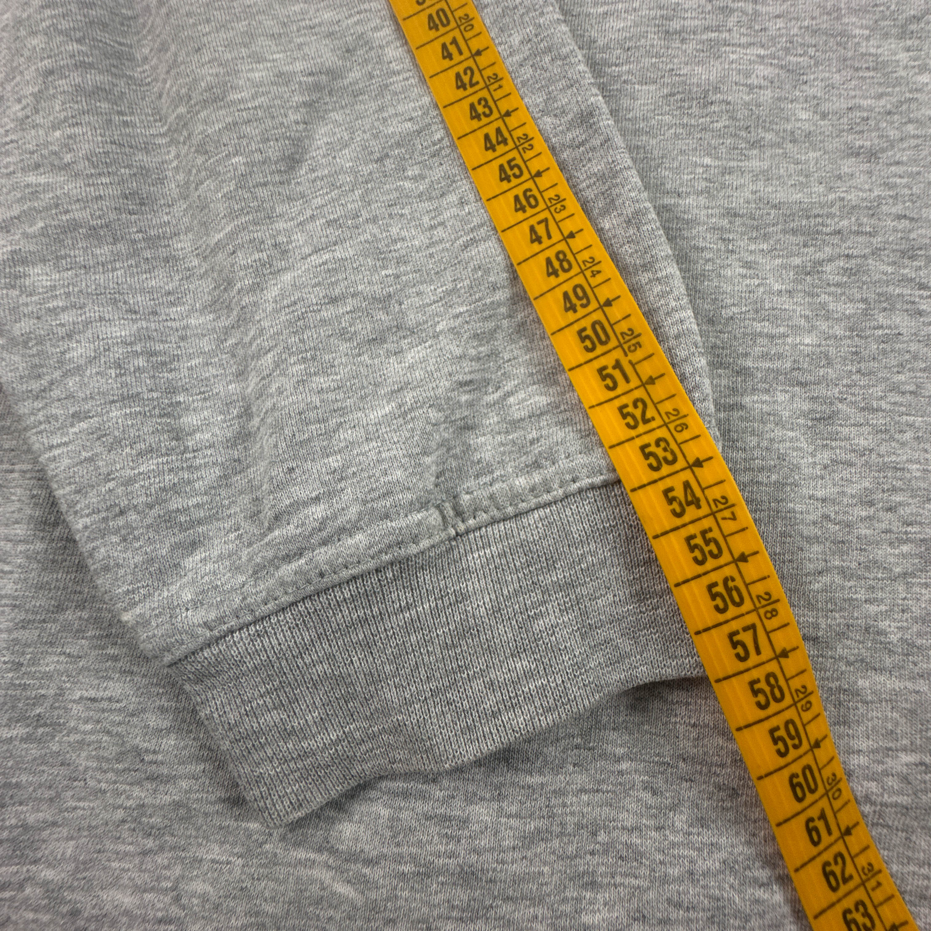 Felpa Reebok Vintage grigia a girocollo con logo ricamato anni 80 90 - Taglia L uomo