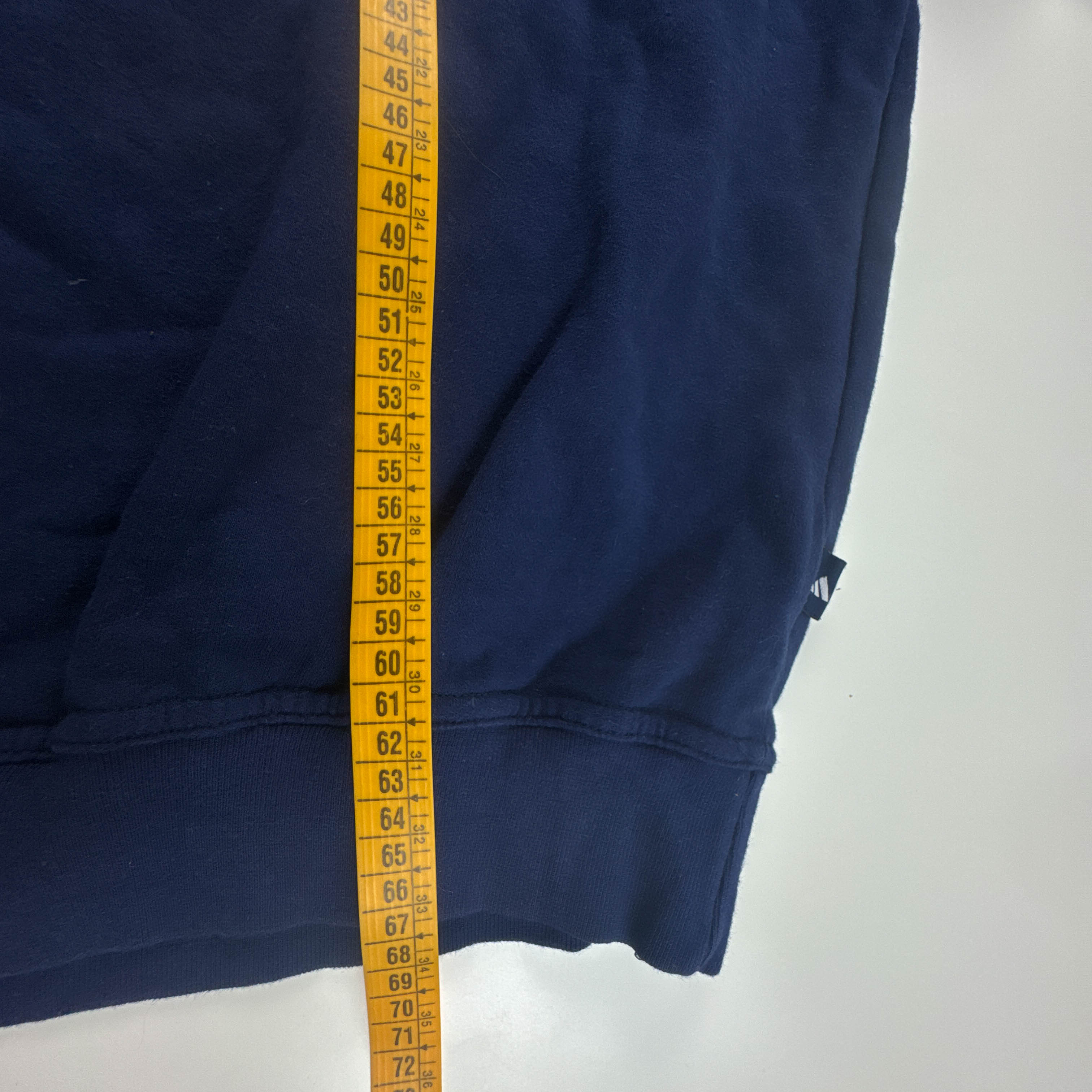 Felpa Adidas Vintage biathlon blu scura con stampa anni 90 - Taglia M uomo