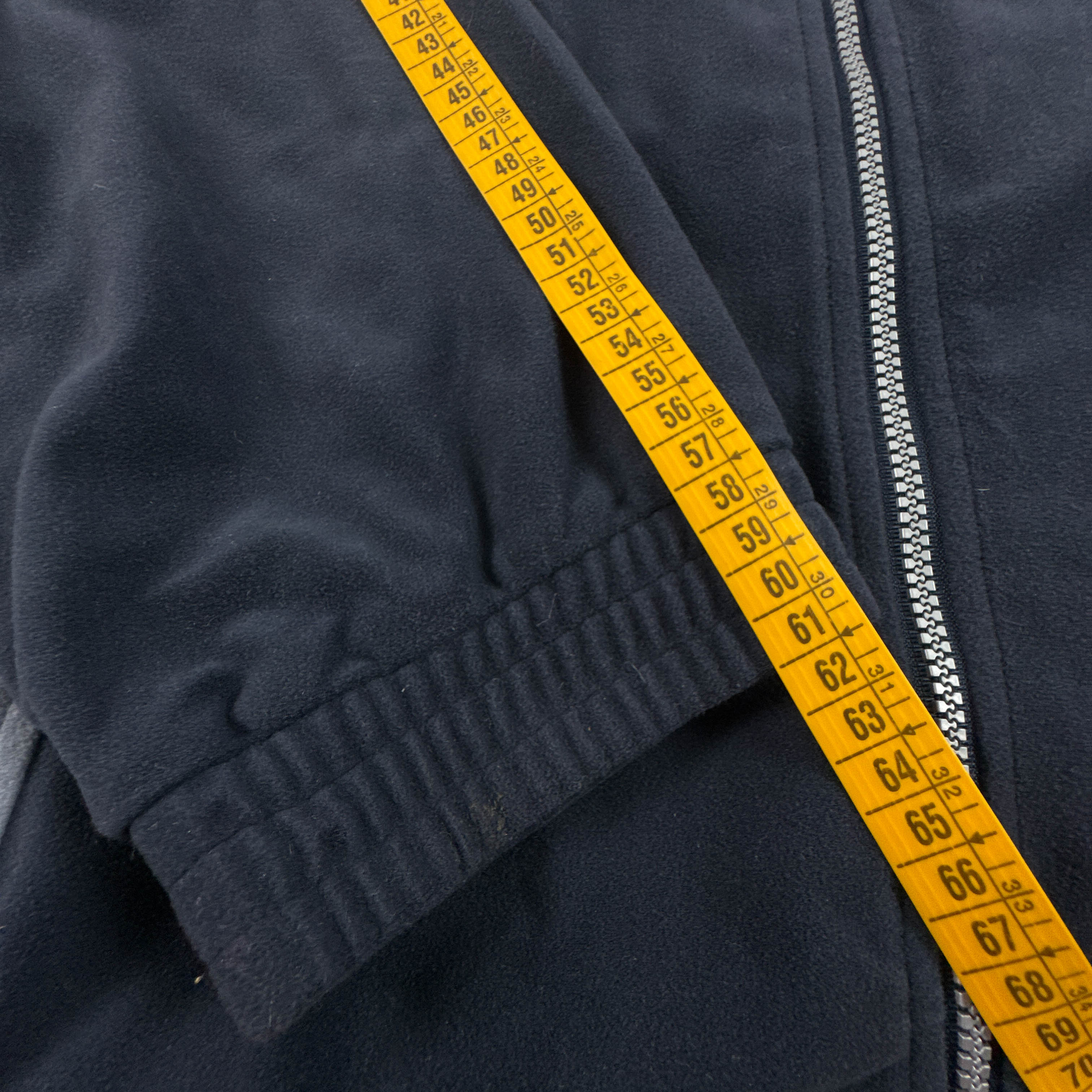 Felpa Kappa Vintage blu scura e grigia con zip e ricamo anni 80 90 - Taglia 3XL uomo