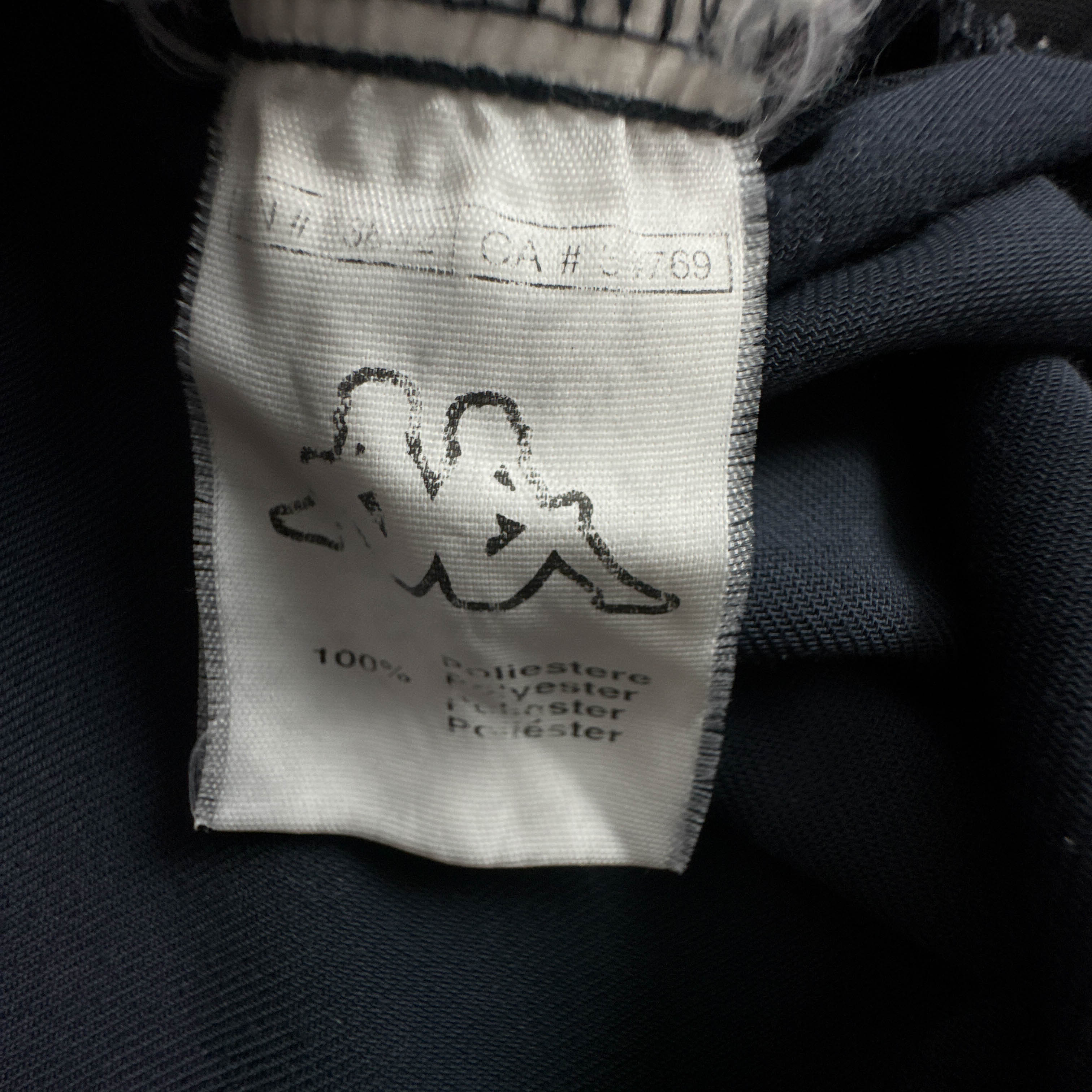 Felpa Kappa Vintage blu scura e grigia con zip e ricamo anni 80 90 - Taglia 3XL uomo