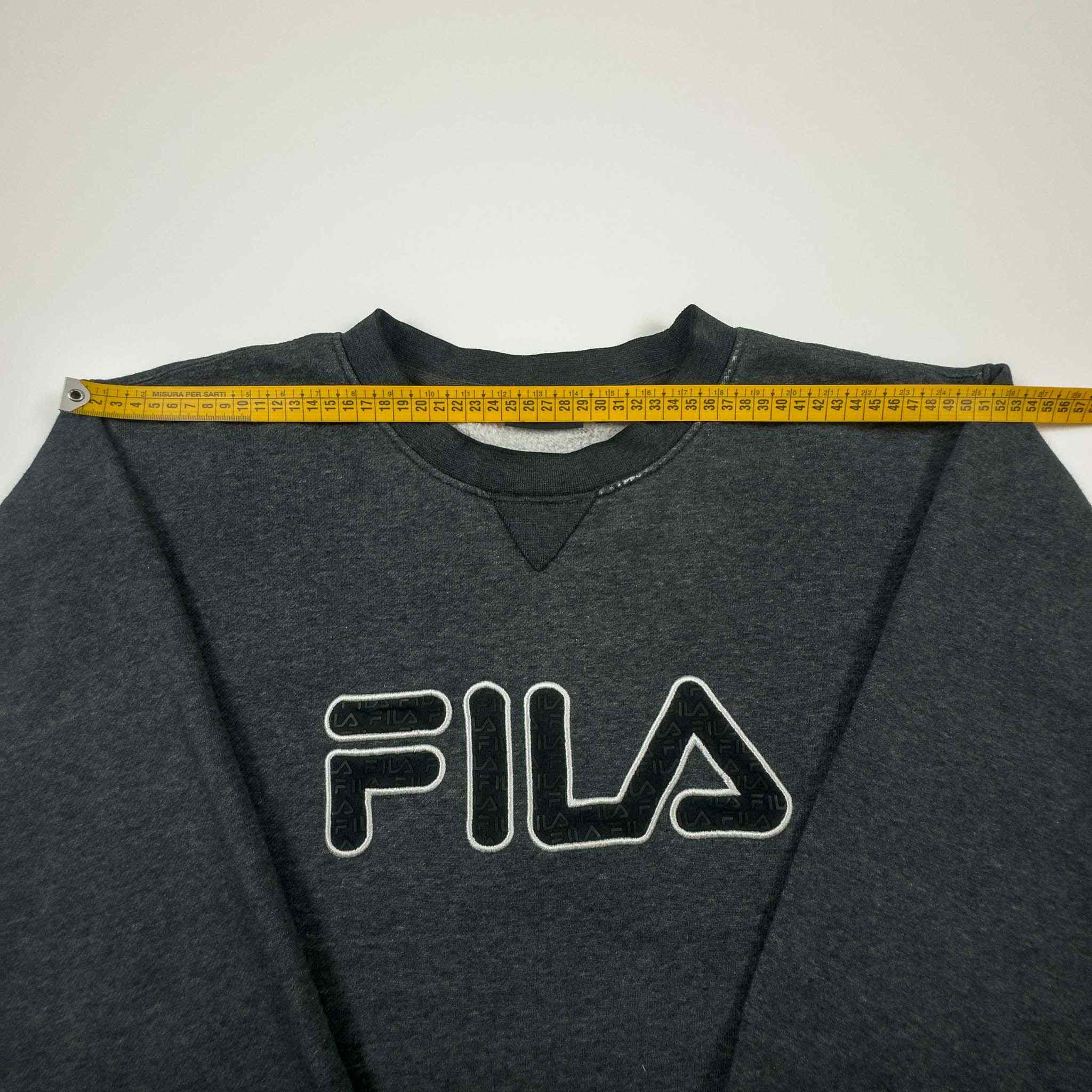 Fila Vintage 2000s Crewneck Sweatshirt Grey - Size XL Men