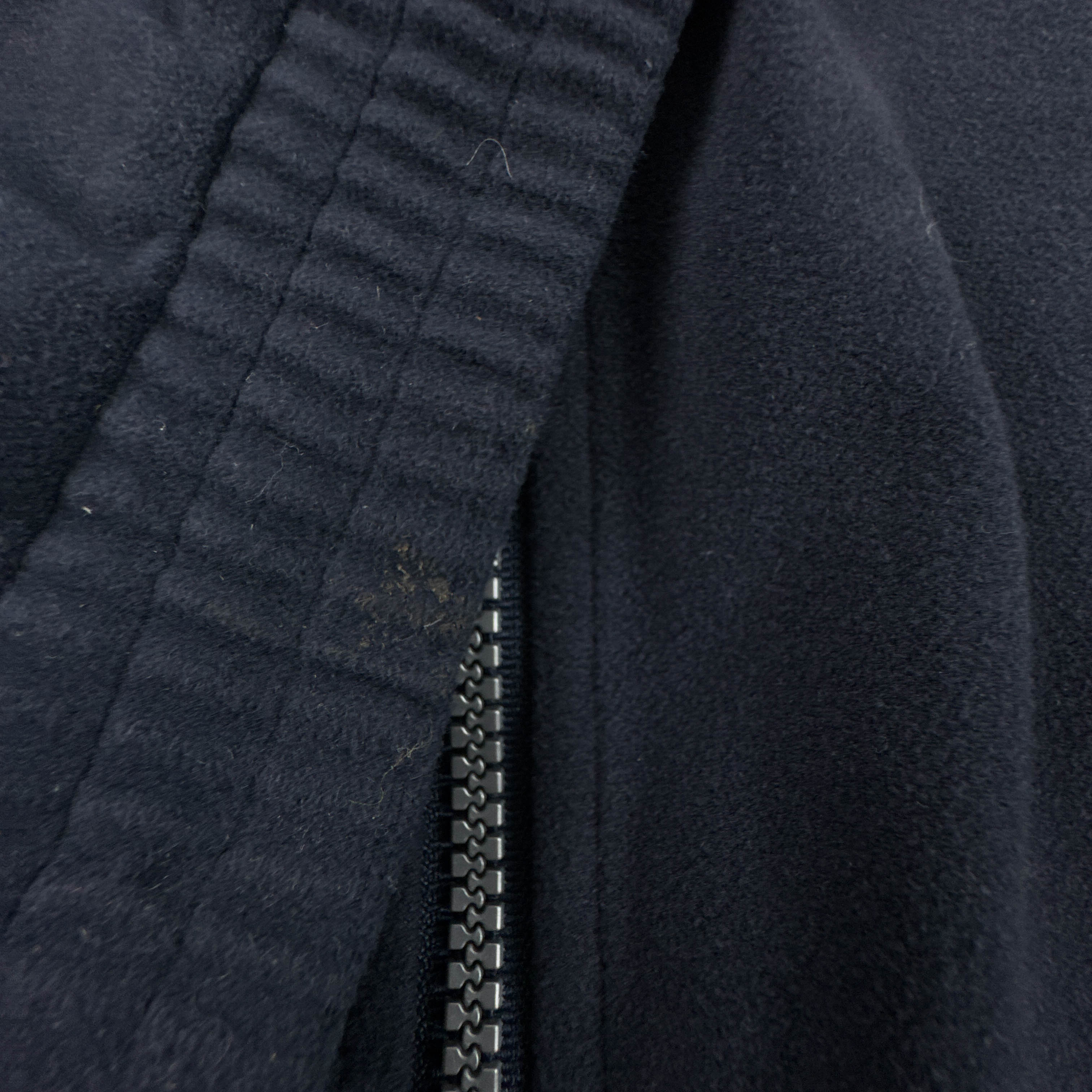Felpa Kappa Vintage blu scura e grigia con zip e ricamo anni 80 90 - Taglia 3XL uomo