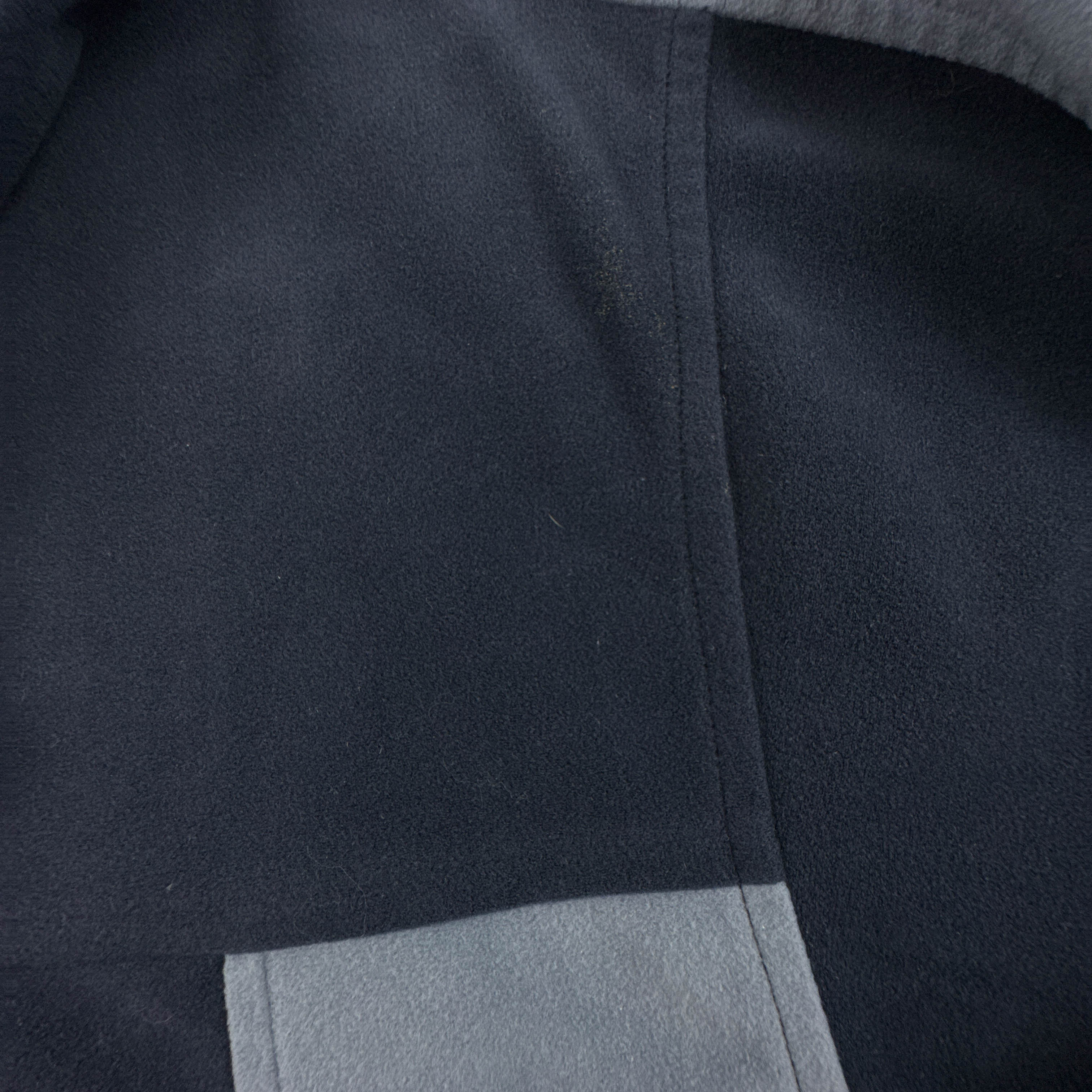 Felpa Kappa Vintage blu scura e grigia con zip e ricamo anni 80 90 - Taglia 3XL uomo