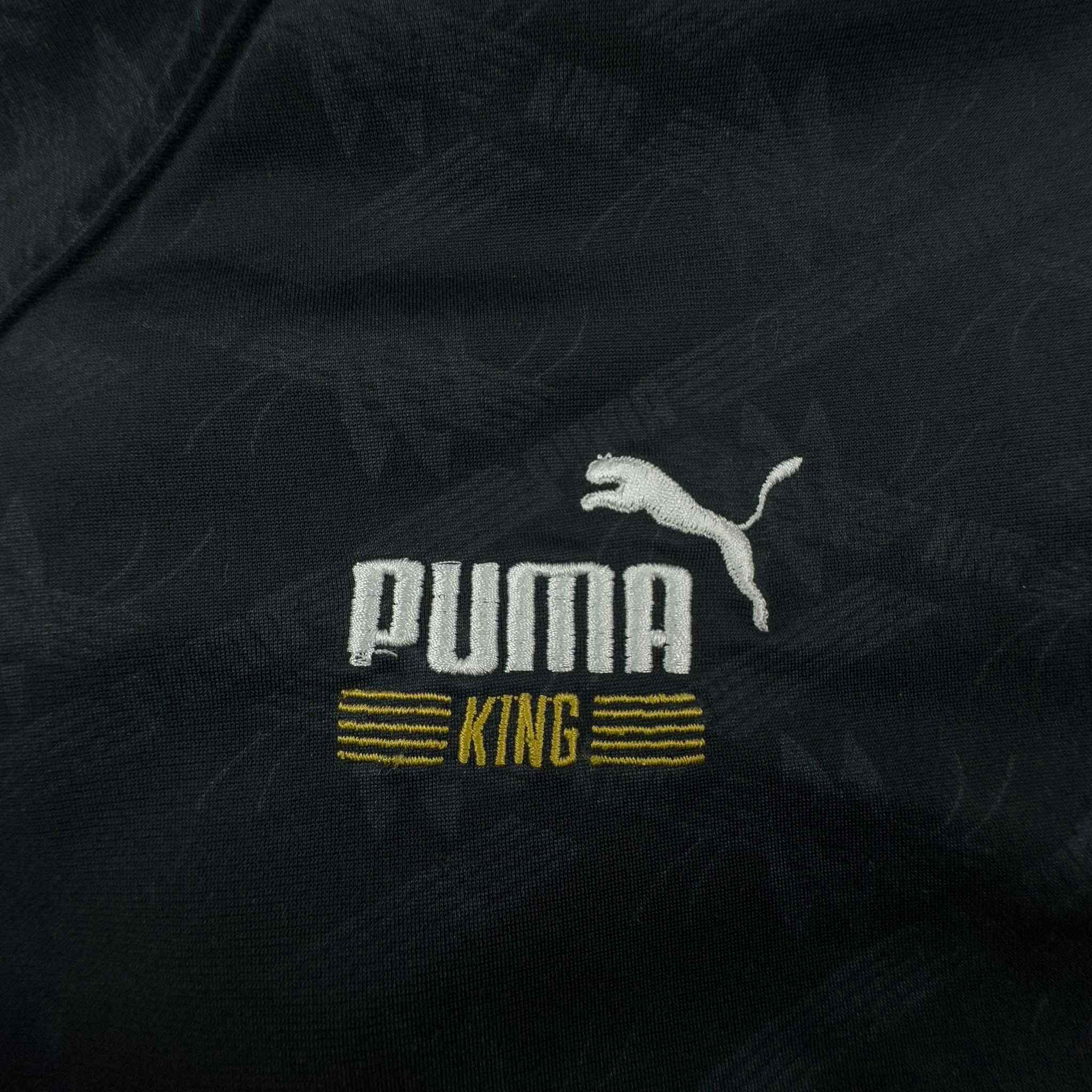 Felpa Puma King Vintage nera con zip - Taglia L uomo