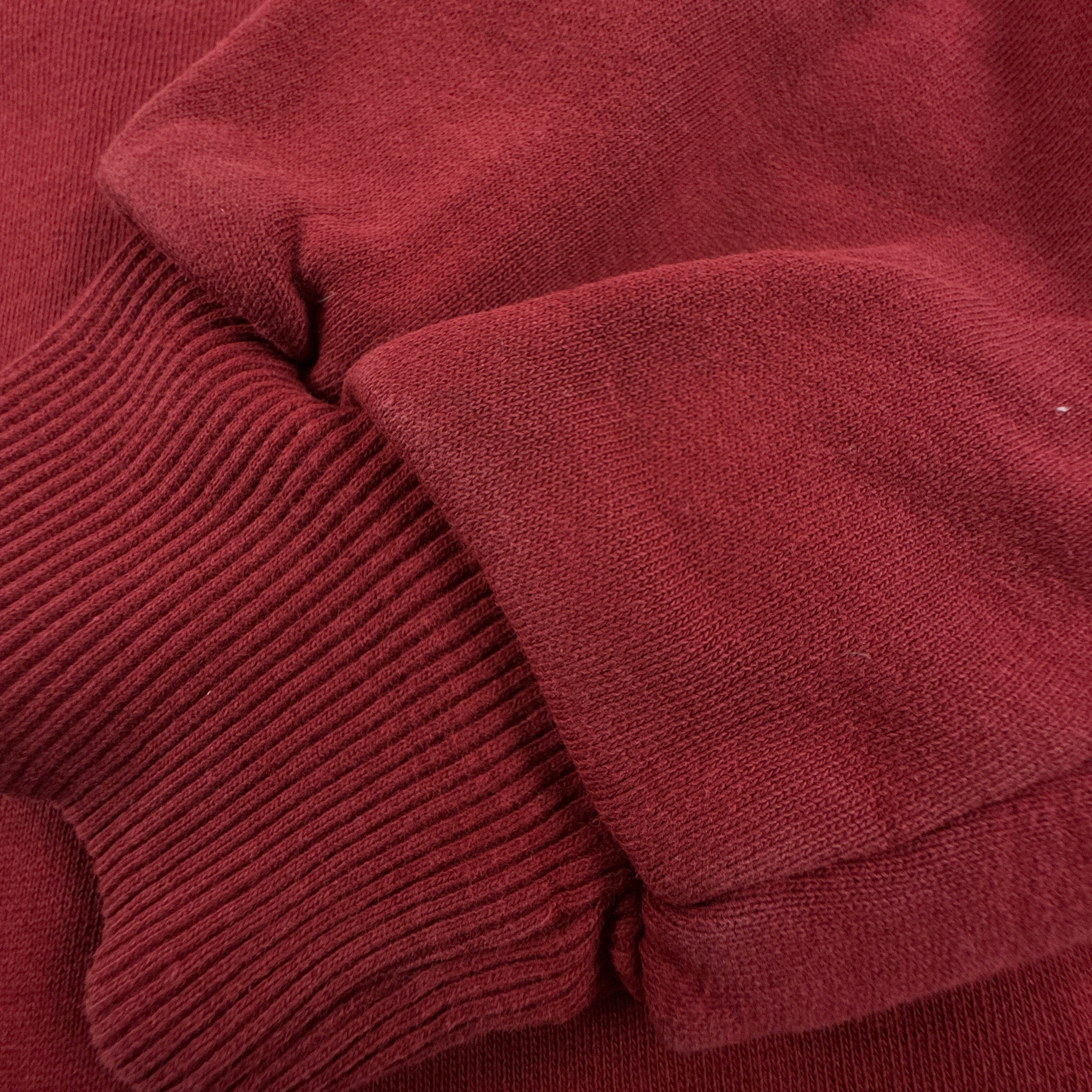 Felpa Fila Vintage rossa scura a girocollo logo ricamato anni 80 90 - Taglia 52/54 uomo