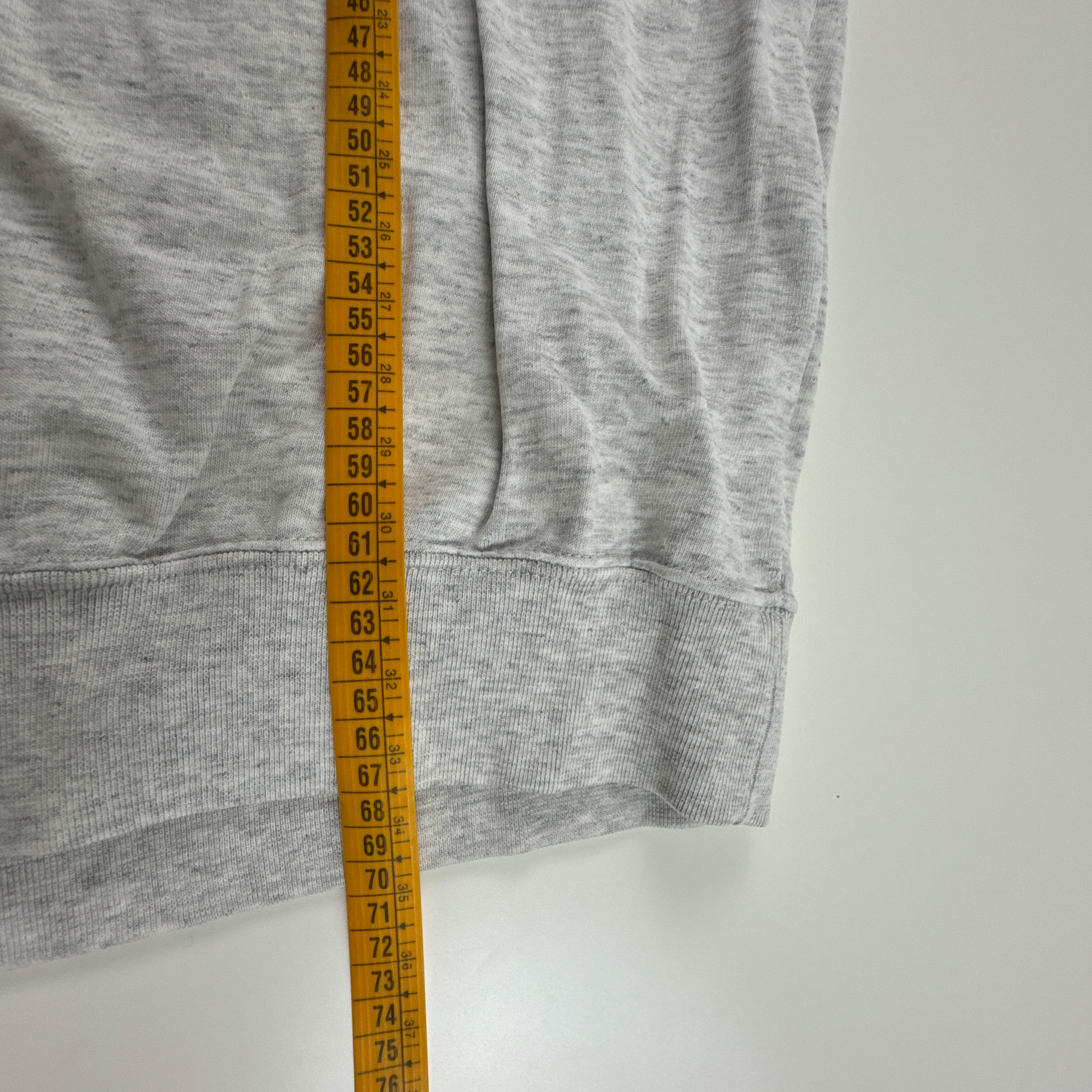 Felpa Champion Vintage grigia e blu quarter zip e ricamo anni 80 90 - Taglia L/XL uomo