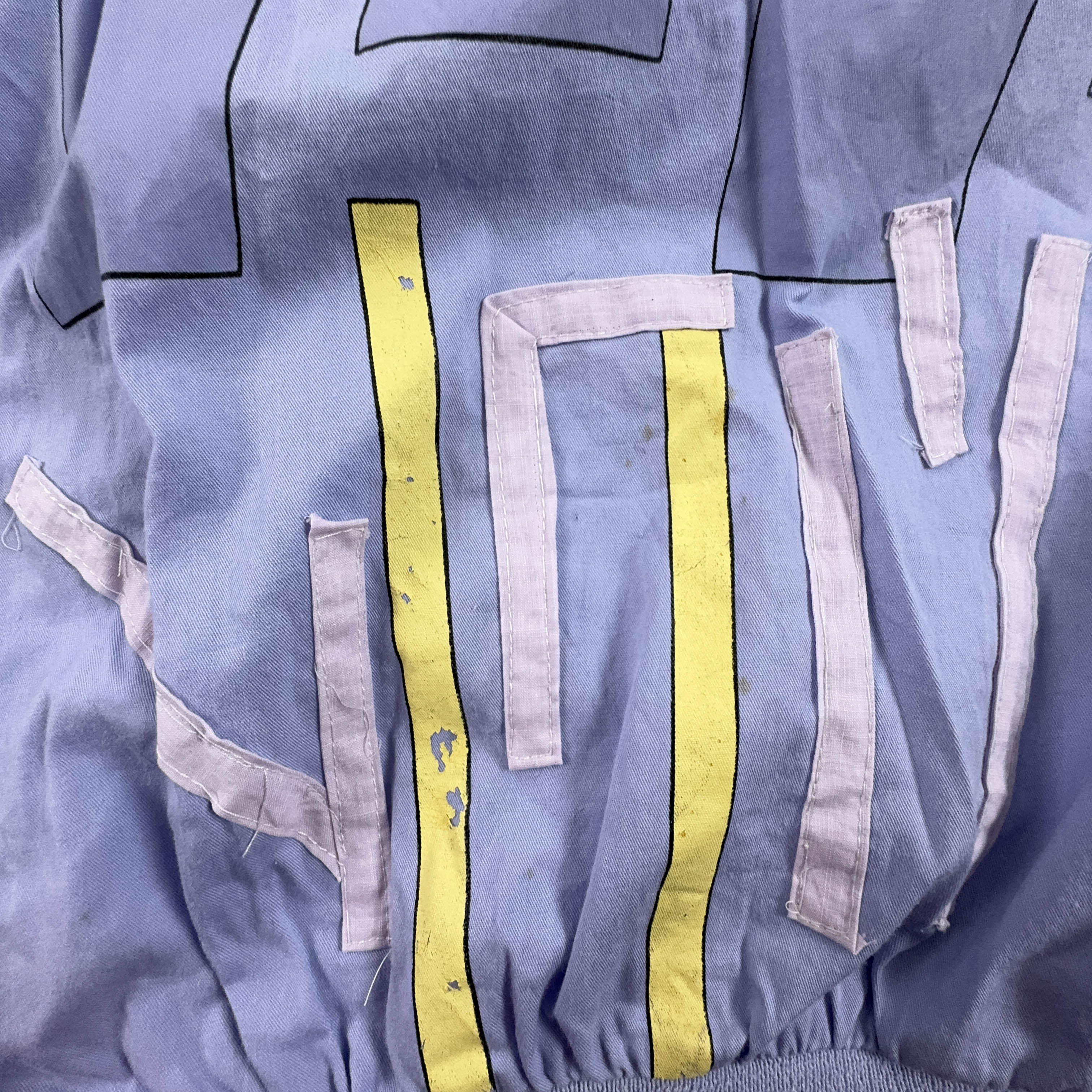 Giacca a vento Adidas Vintage viola e gialla a fantasia geometrica anni 90 - Taglia 180 uomo