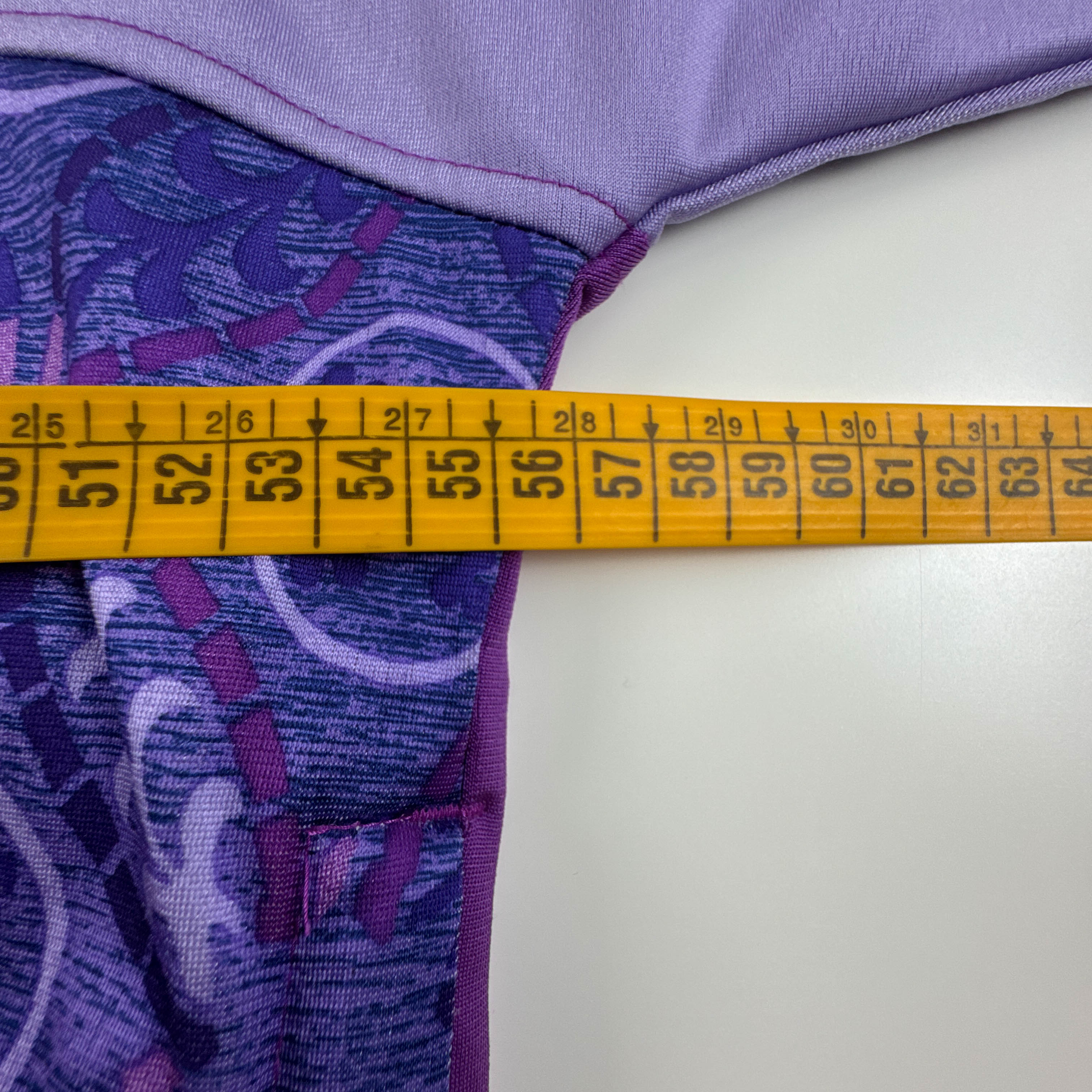 Felpa Lotto Vintage viola lillà con zip e ricami frontali anni 80 90 - Taglia M uomo
