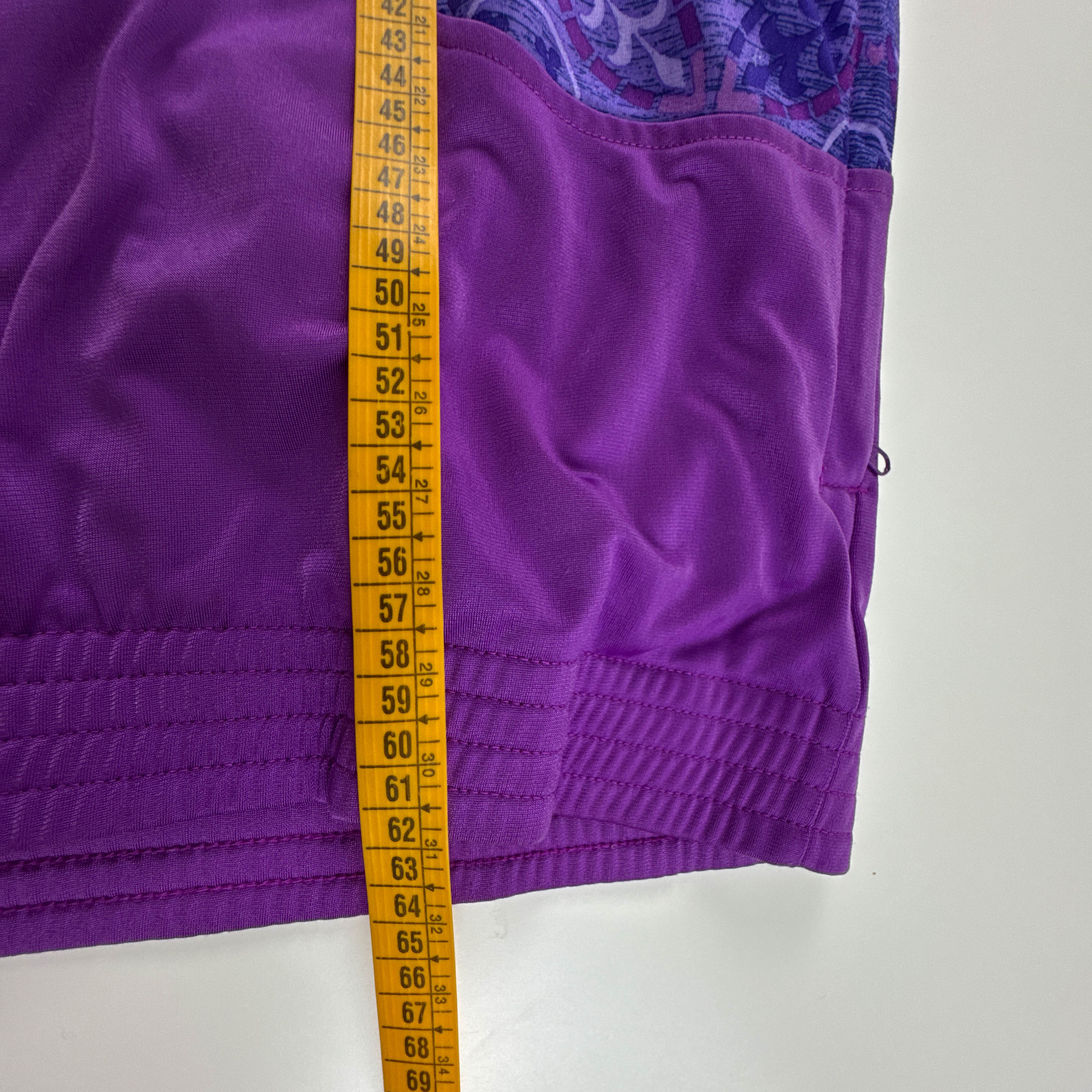 Felpa Lotto Vintage viola lillà con zip e ricami frontali anni 80 90 - Taglia M uomo