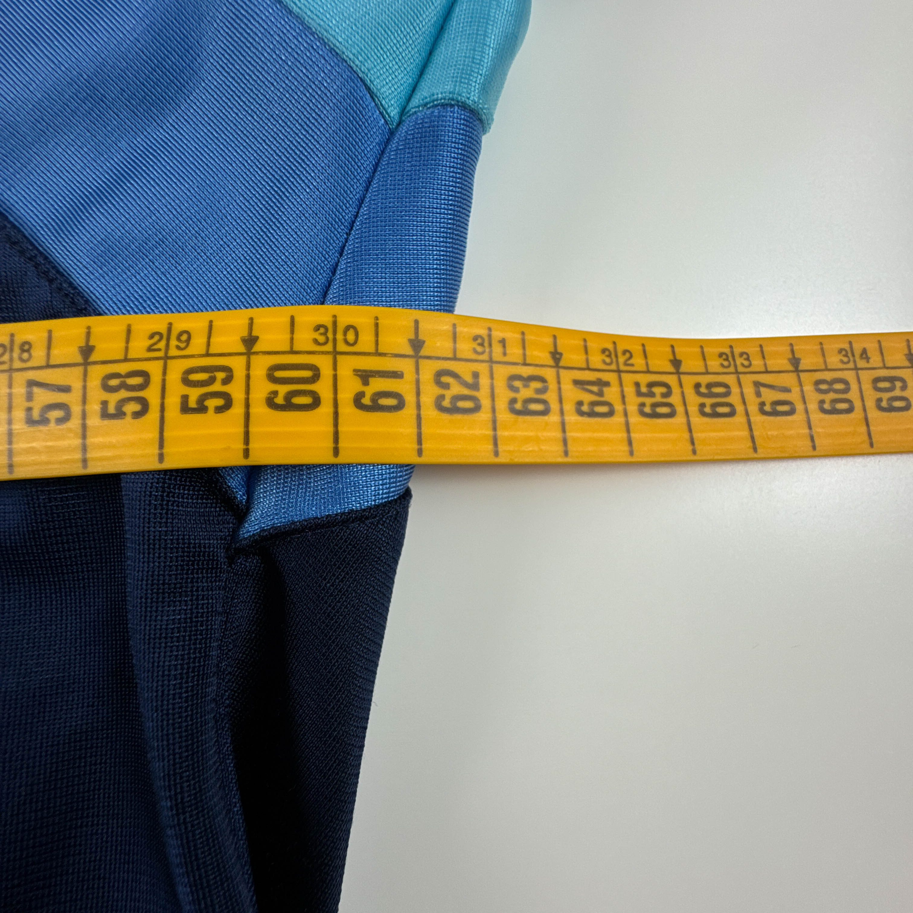 Felpa Lotto Vintage blu viola azzurra con logo ricamato anni 80 90 - Taglia S/M uomo