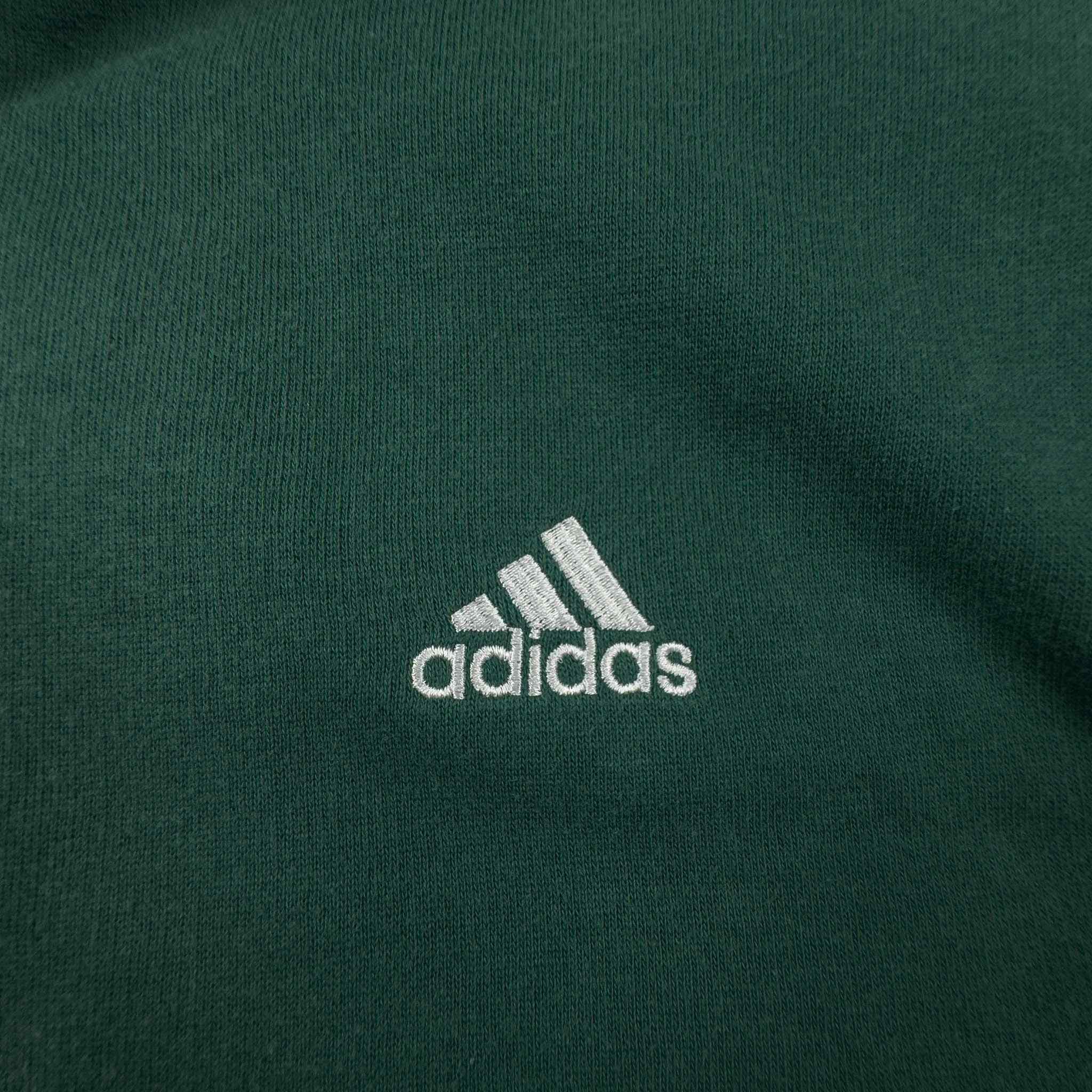 Adidas Vintage 99 Green Zip Up Hoodie - Men's Size XL