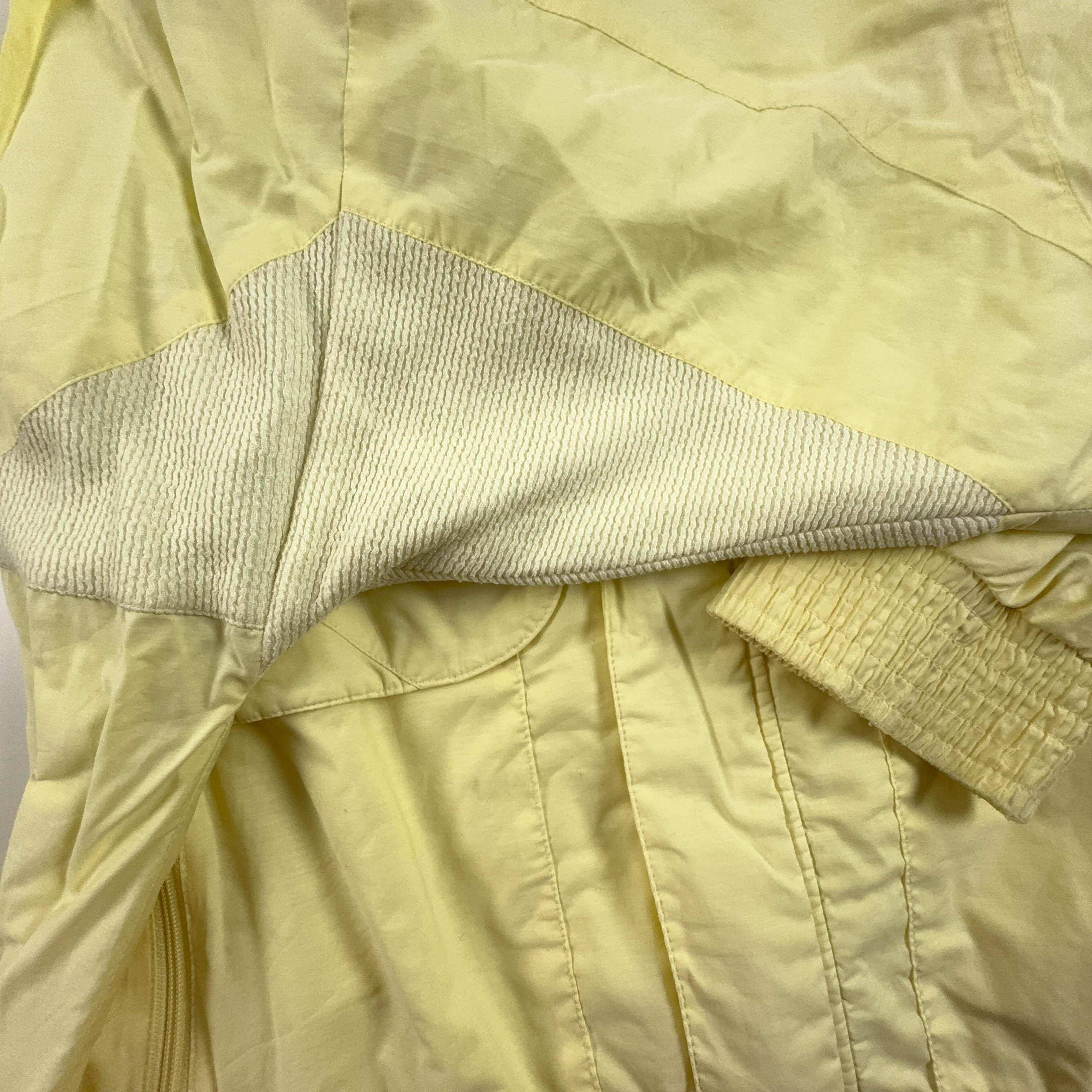 Giacca a vento Adidas Vintage gialla anni 90 con zip - Taglia 48 174 uomo