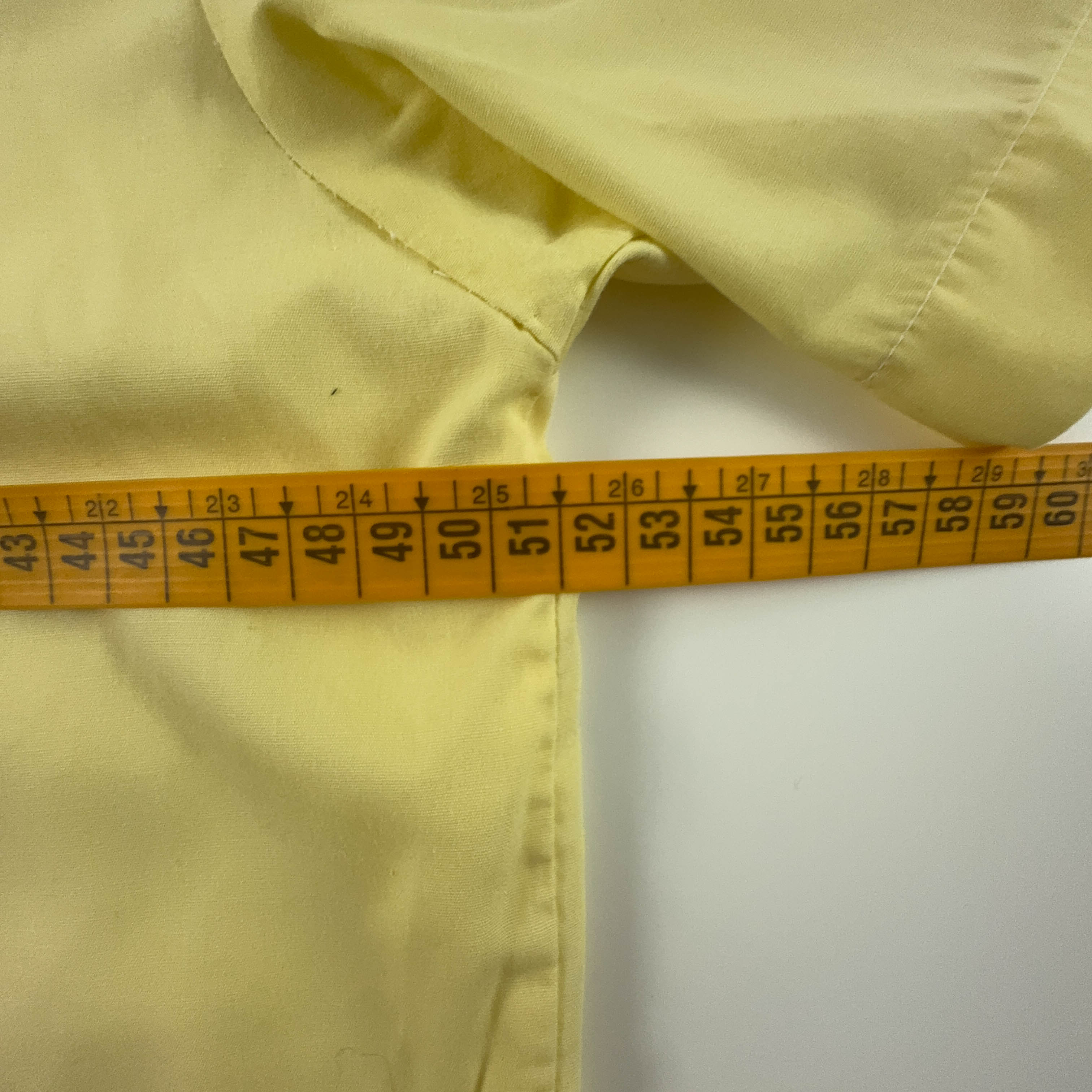 Camicia Vintage gialla a fantasia - Taglia M uomo