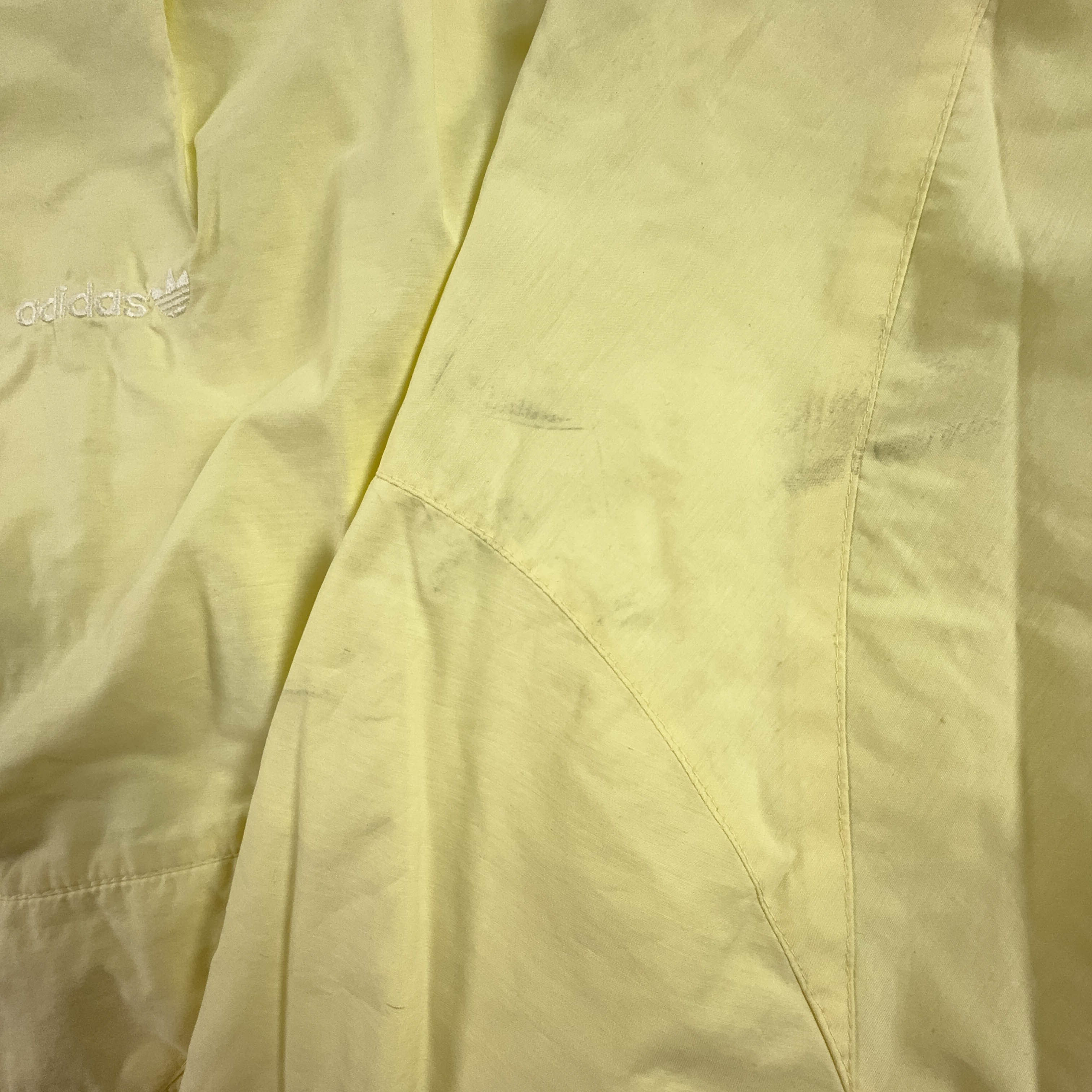 Giacca a vento Adidas Vintage gialla anni 90 con zip - Taglia 48 174 uomo