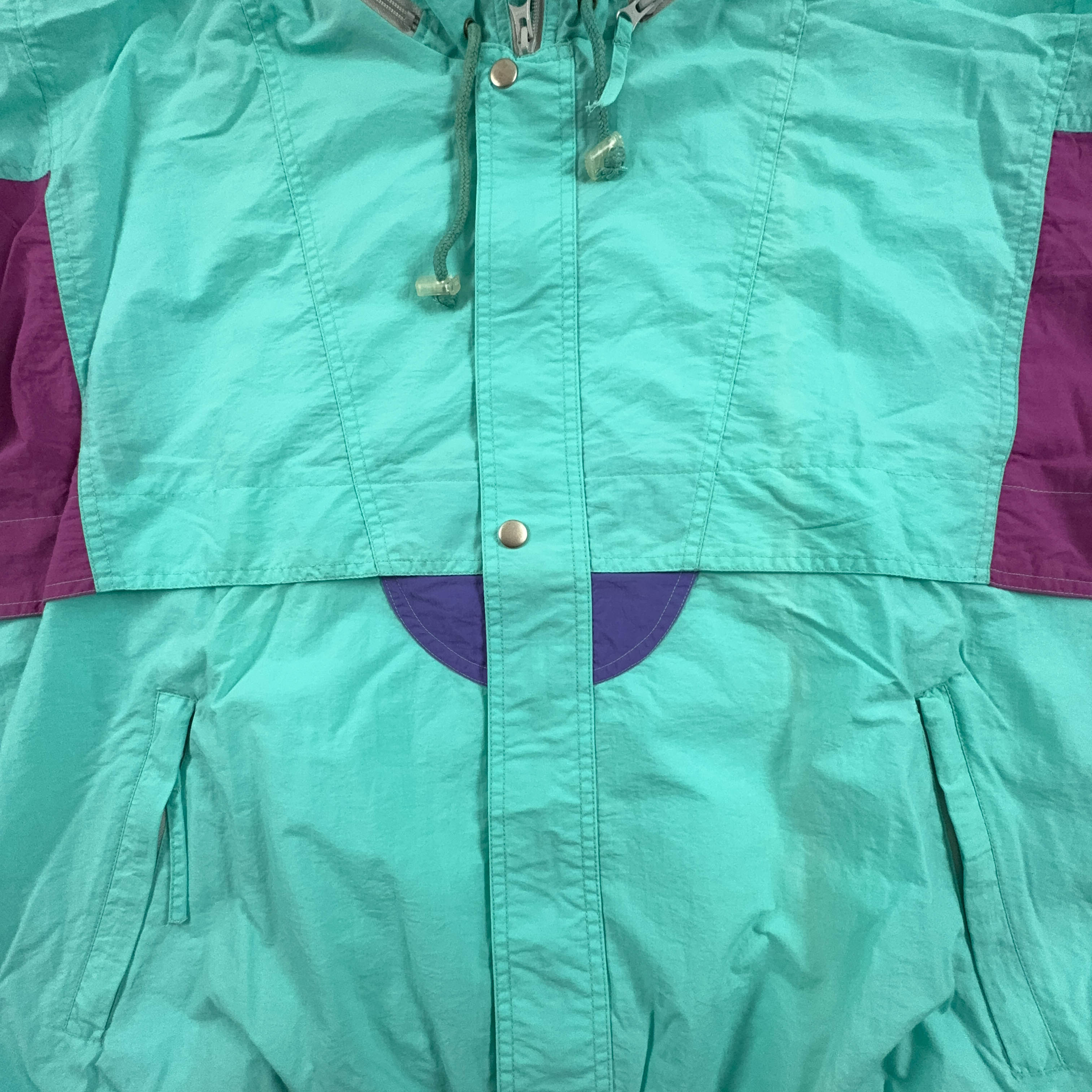 Giacca a vento Mc Kee's Vintage verde con zip - Taglia 54 uomo