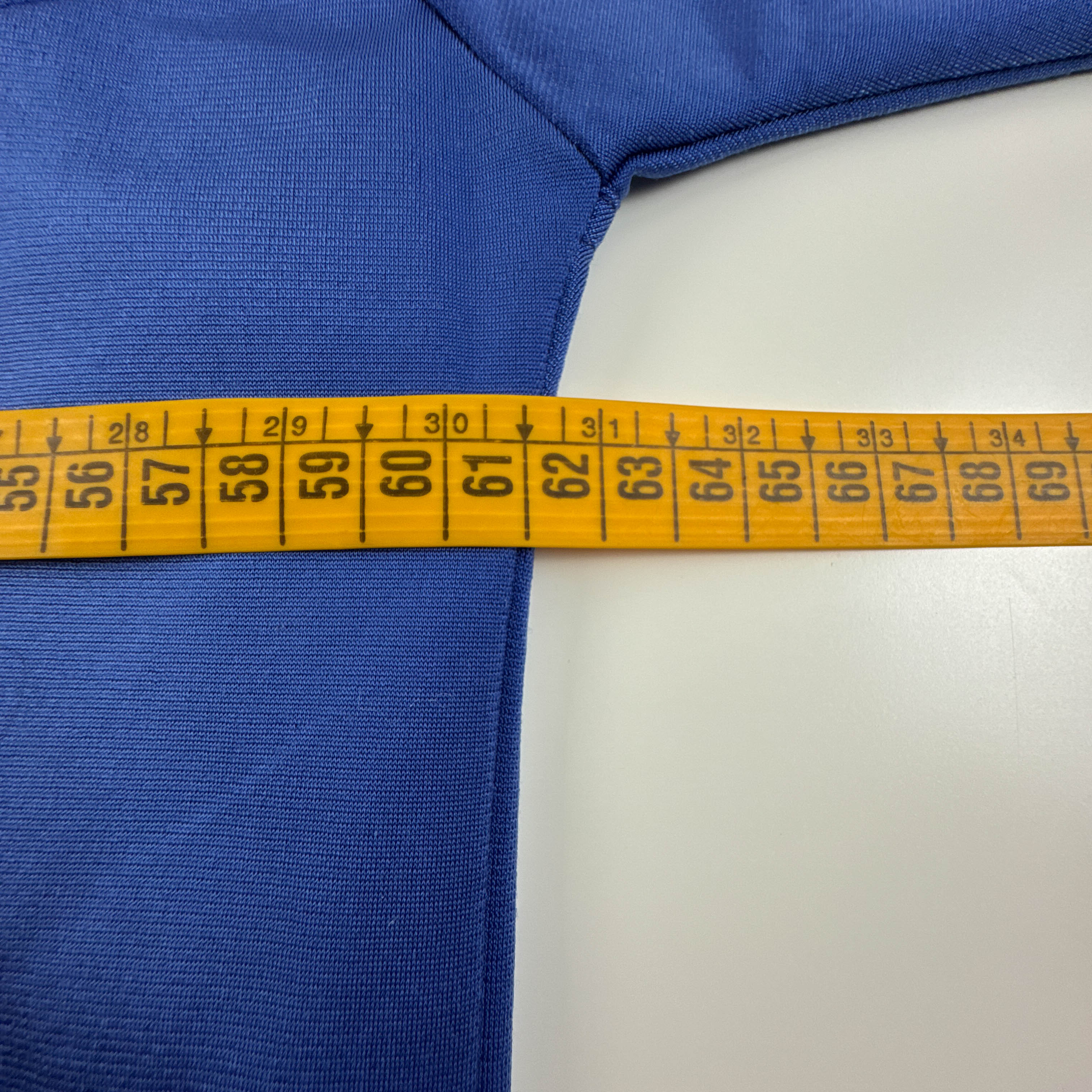 Felpa Lotto Vintage azzurra e blu con zip e logo ricamato anni 80 90 - Taglia L uomo