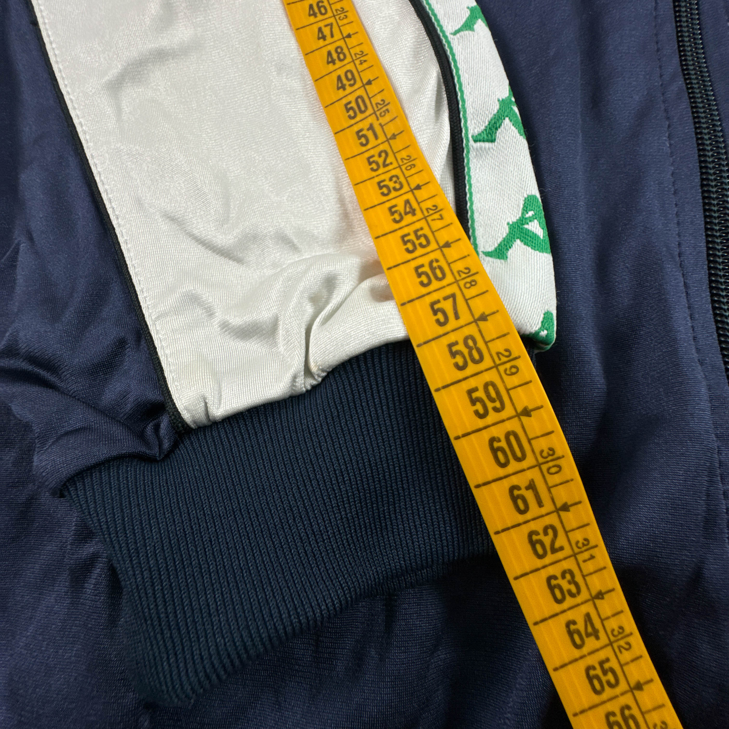 Felpa Kappa Vintage blu e bianca con zip anni 80 90 - Taglia L/XL uomo