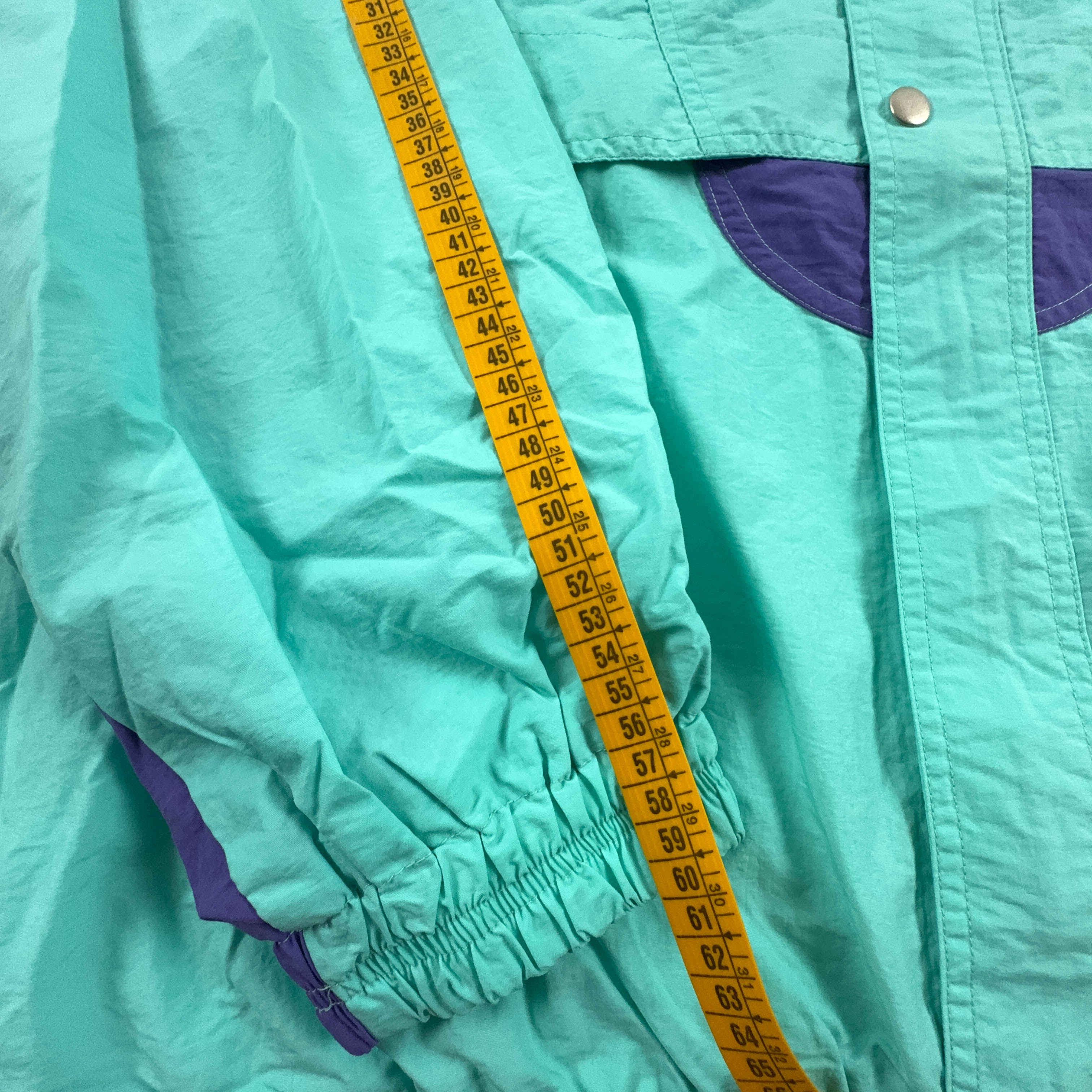 Giacca a vento Mc Kee's Vintage verde con zip - Taglia 54 uomo