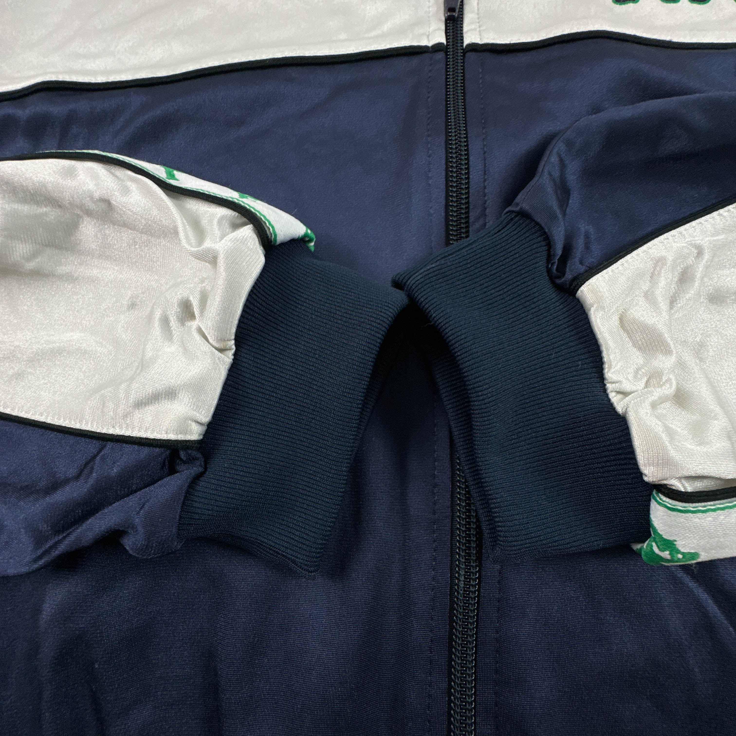 Felpa Kappa Vintage blu e bianca con zip anni 80 90 - Taglia L/XL uomo