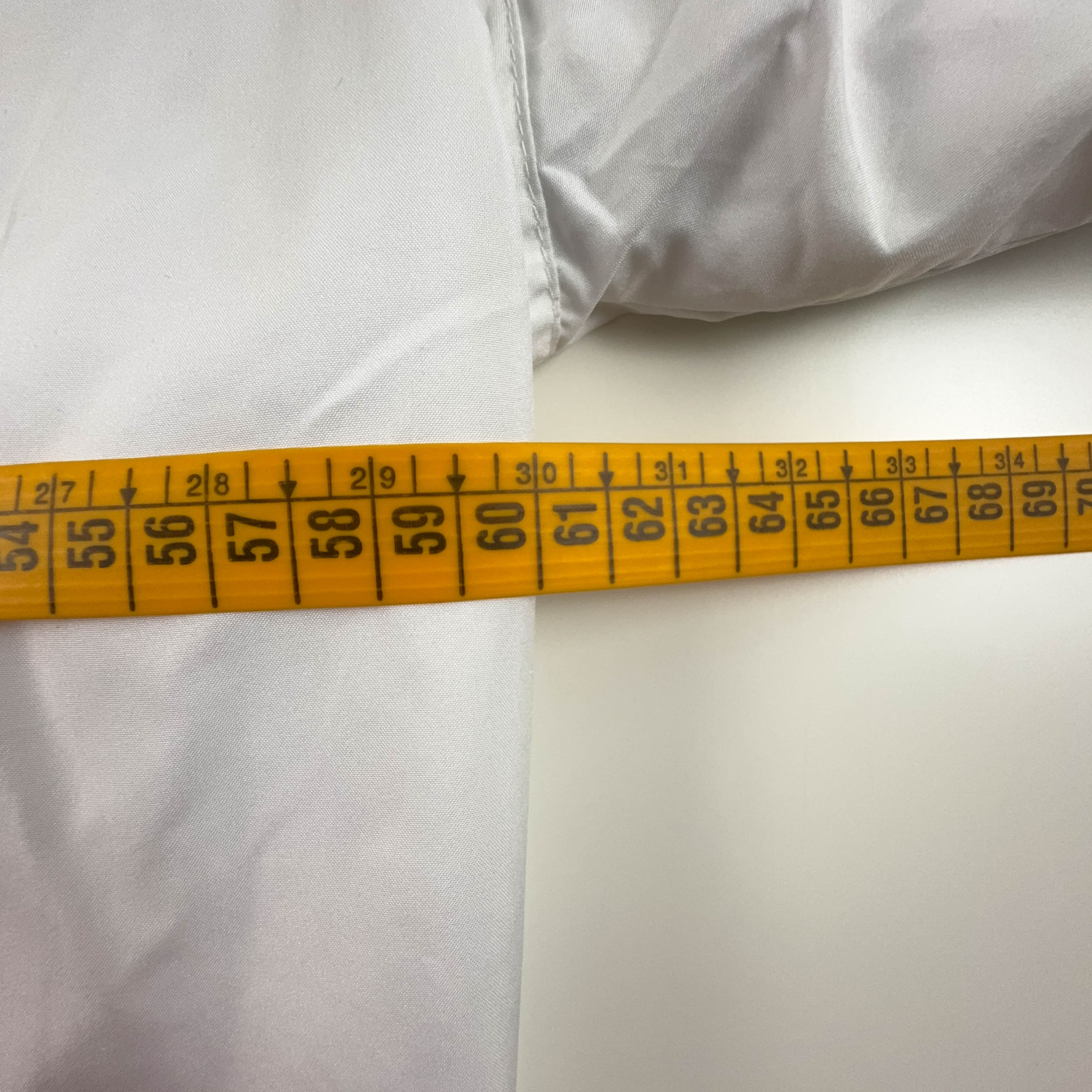 Giacca a vento Vintage bianca e nera con zip - Taglia 50 uomo