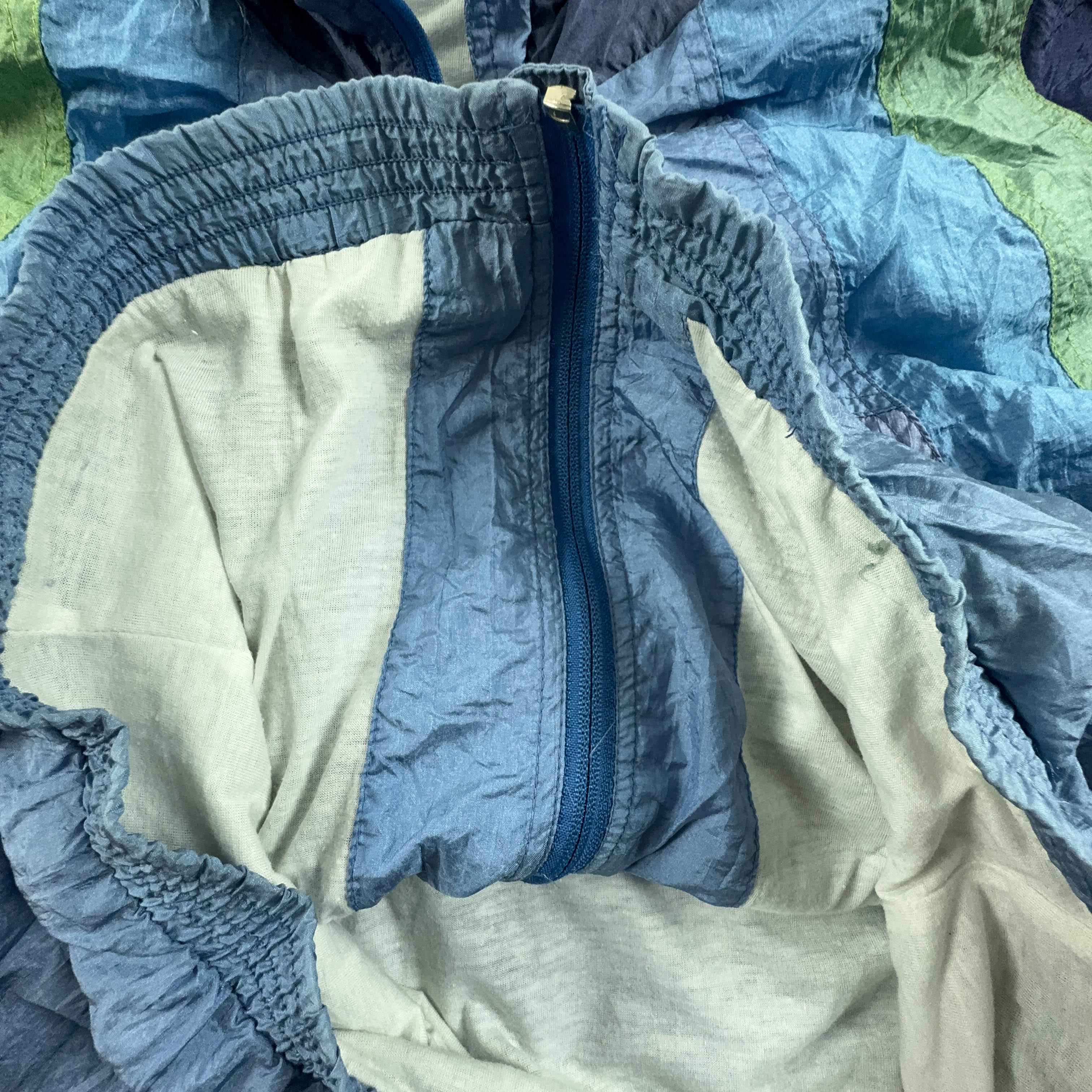 Giacca a vento Puma Vintage blu con zip anni 90 - Taglia S uomo