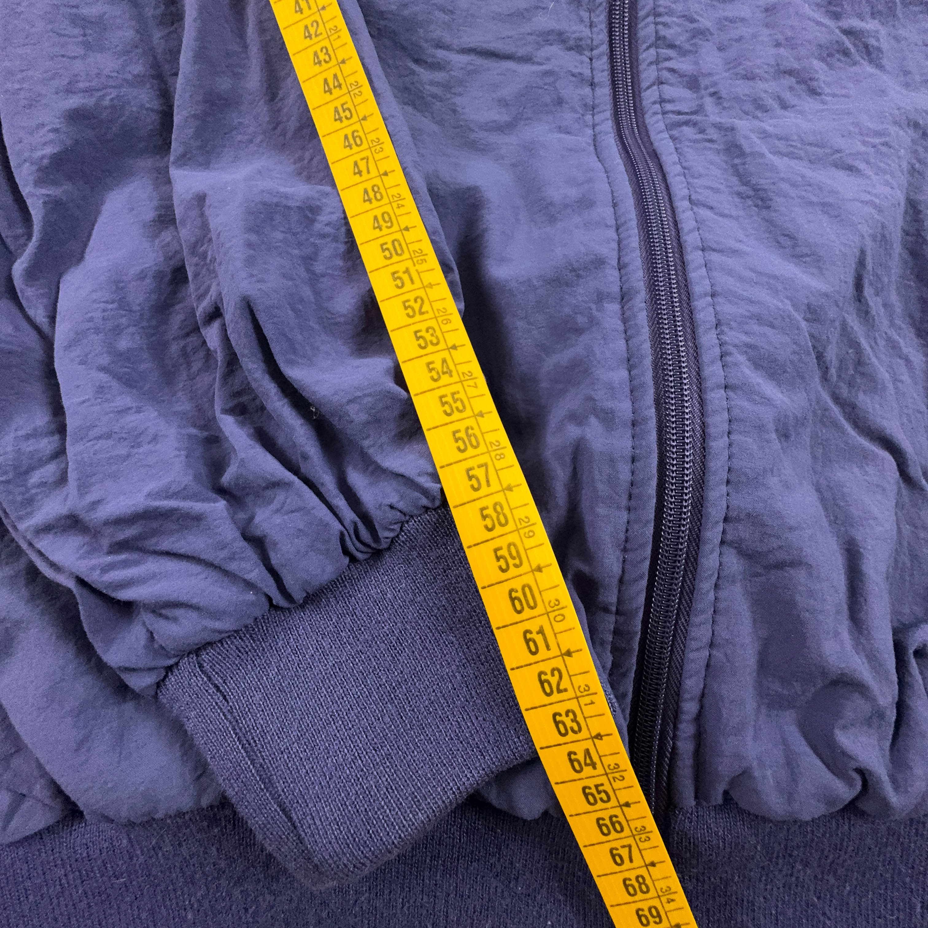 Giacca a vento Adidas Vintage viola anni 90 con zip - Taglia D54 F8 uomo