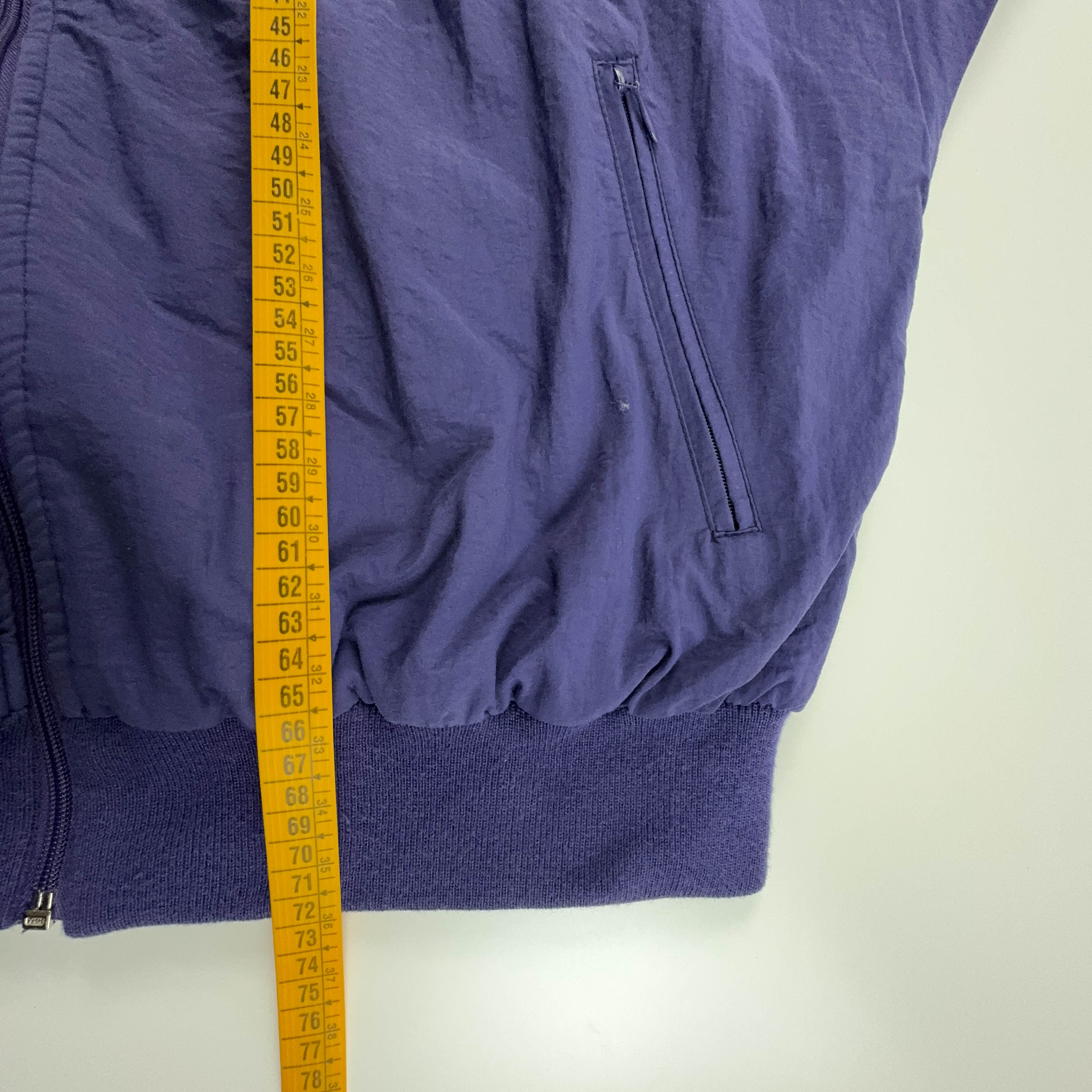 Giacca a vento Adidas Vintage viola anni 90 con zip - Taglia D54 F8 uomo