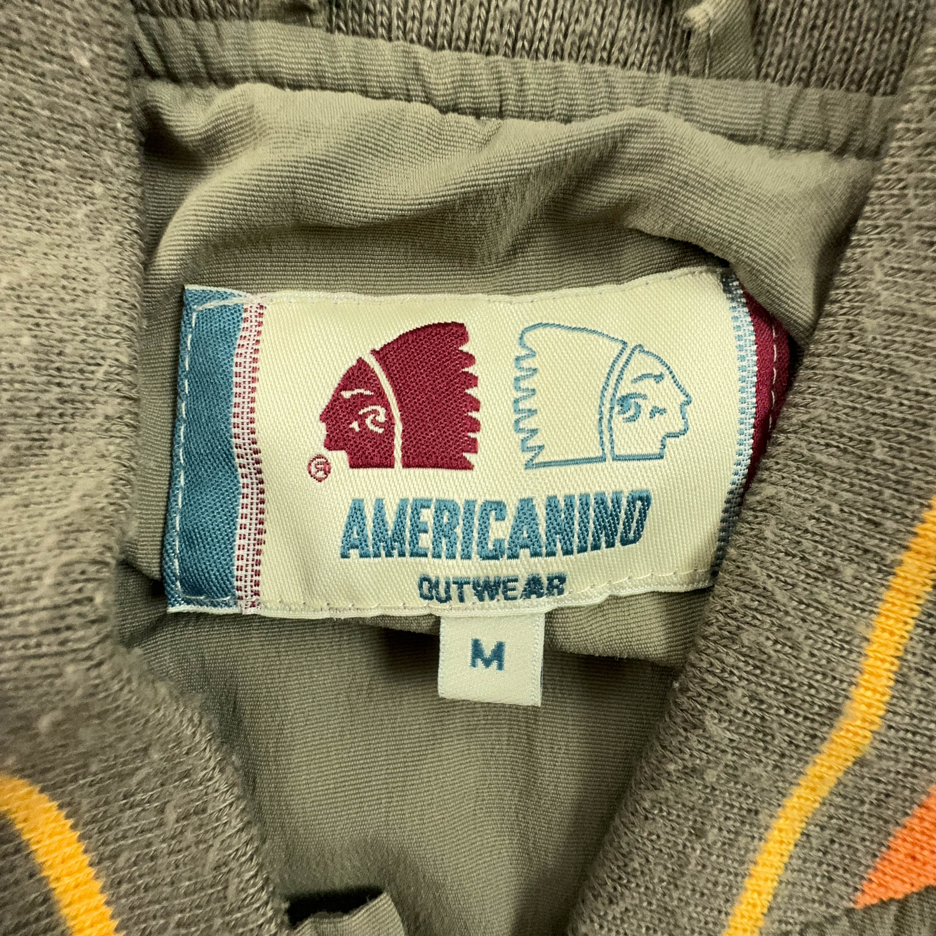 Giacca a vento Americanino Vintage verde cachi Taglia S/M uomo