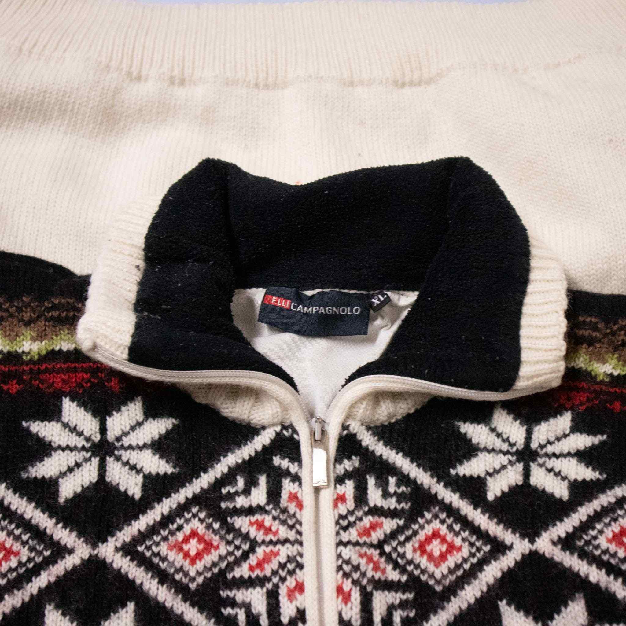 Vintage sweater lined 50% wool - Size L/XL