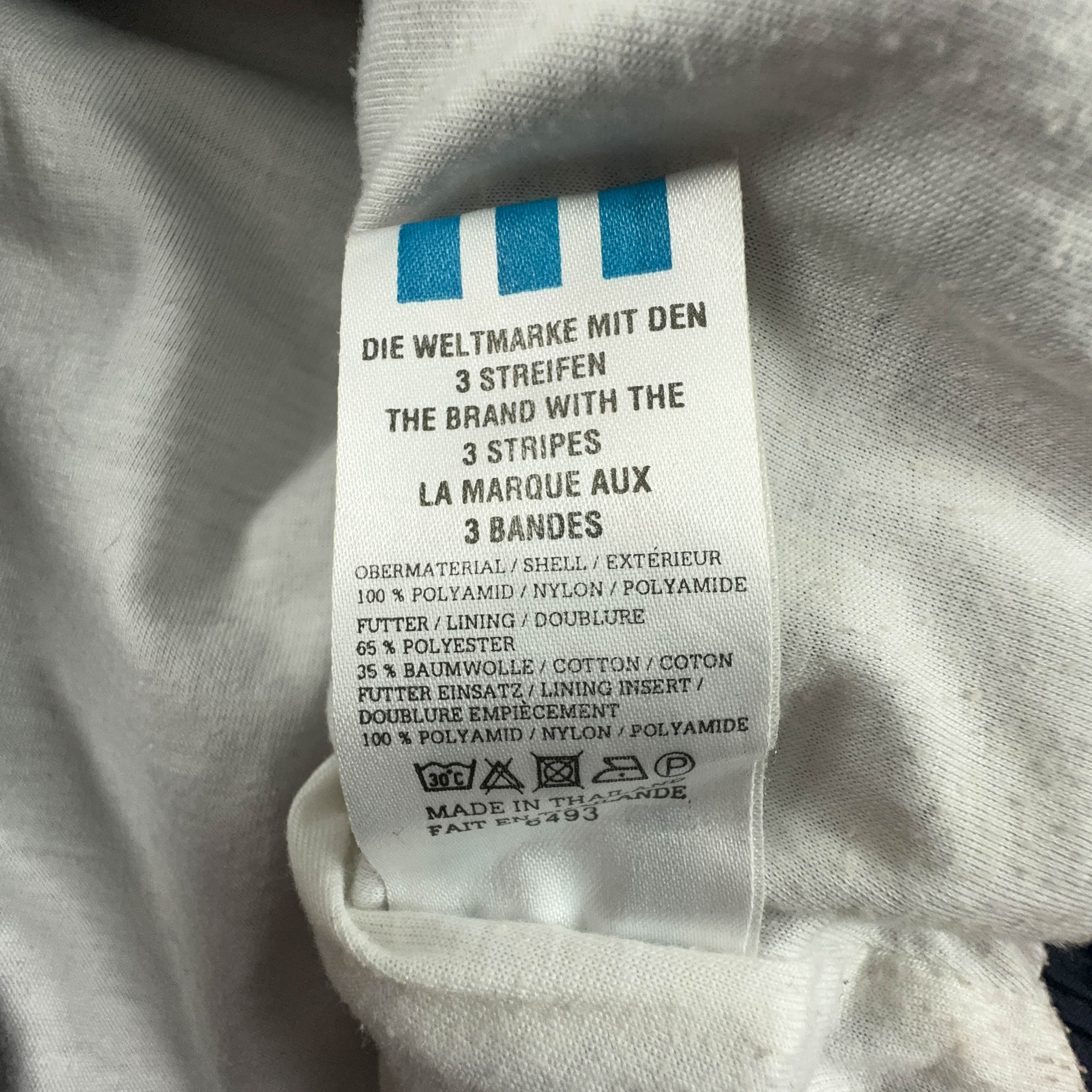 Giacca a vento Adidas Vintage blu e bianca anni 90 - Taglia D4 F168 uomo