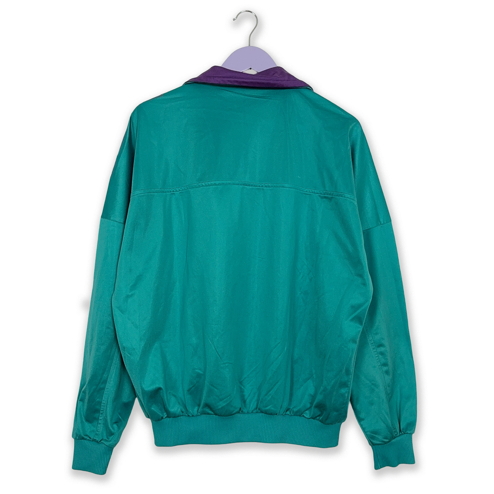 Felpa Puma Vintage International azzurra con zip anni 90 - Taglia L uomo