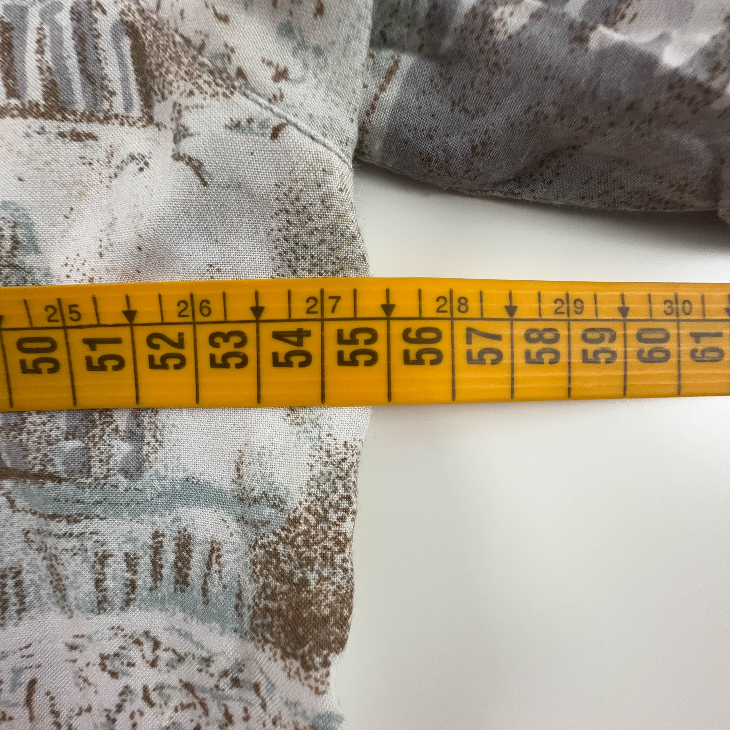 Camicia Vintage multicolore a fantasia astratta - Taglia M uomo